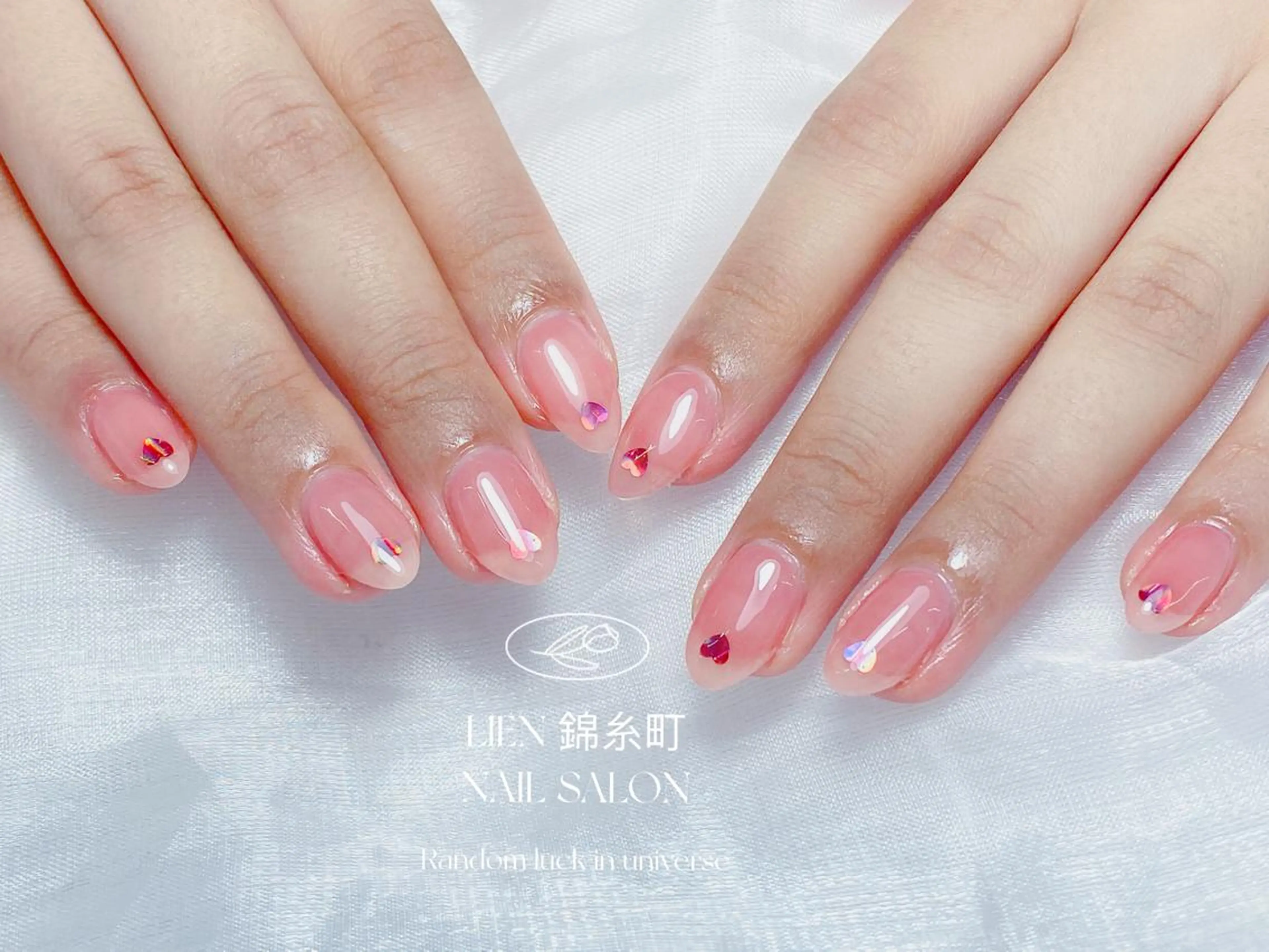 ネイル ハート ハンドネイル Lien  _リエン リエンのネイルデザイン