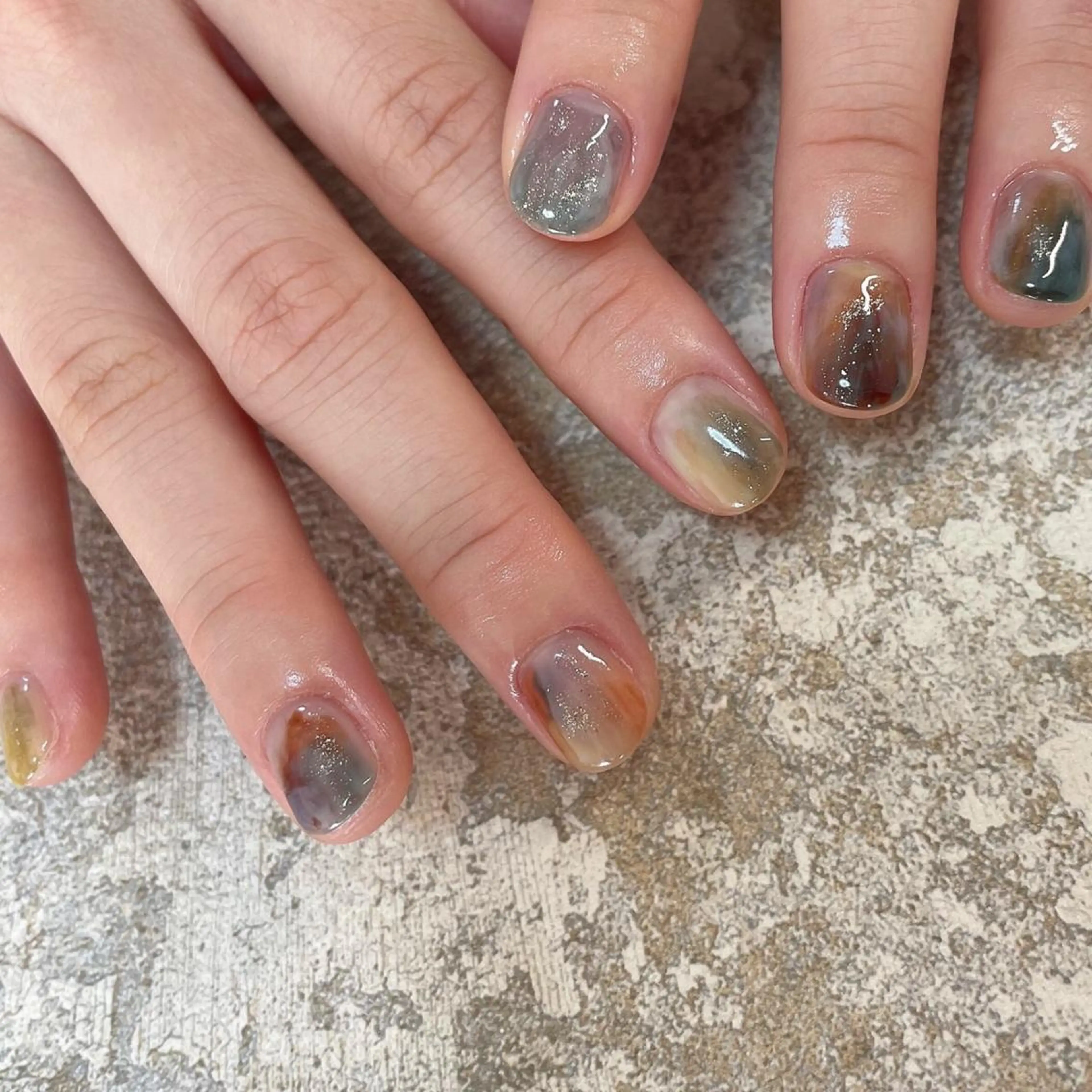 ネイル ショートネイル ハンドネイル lilbondir. chiharuのネイルデザイン