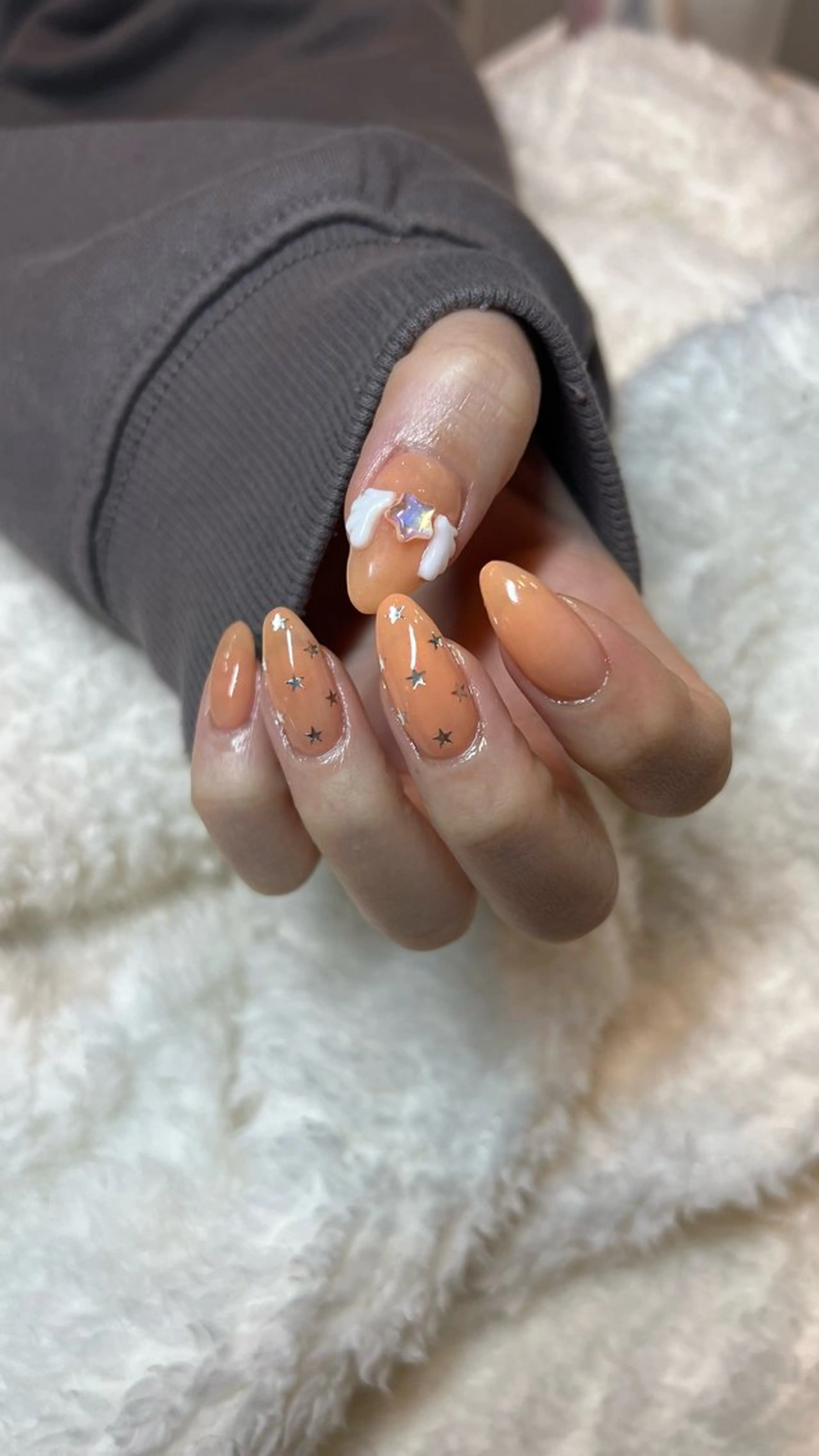 ネイル ワンカラーネイル ハンドネイル nalu🐚 京橋｜Rommyのネイルデザイン