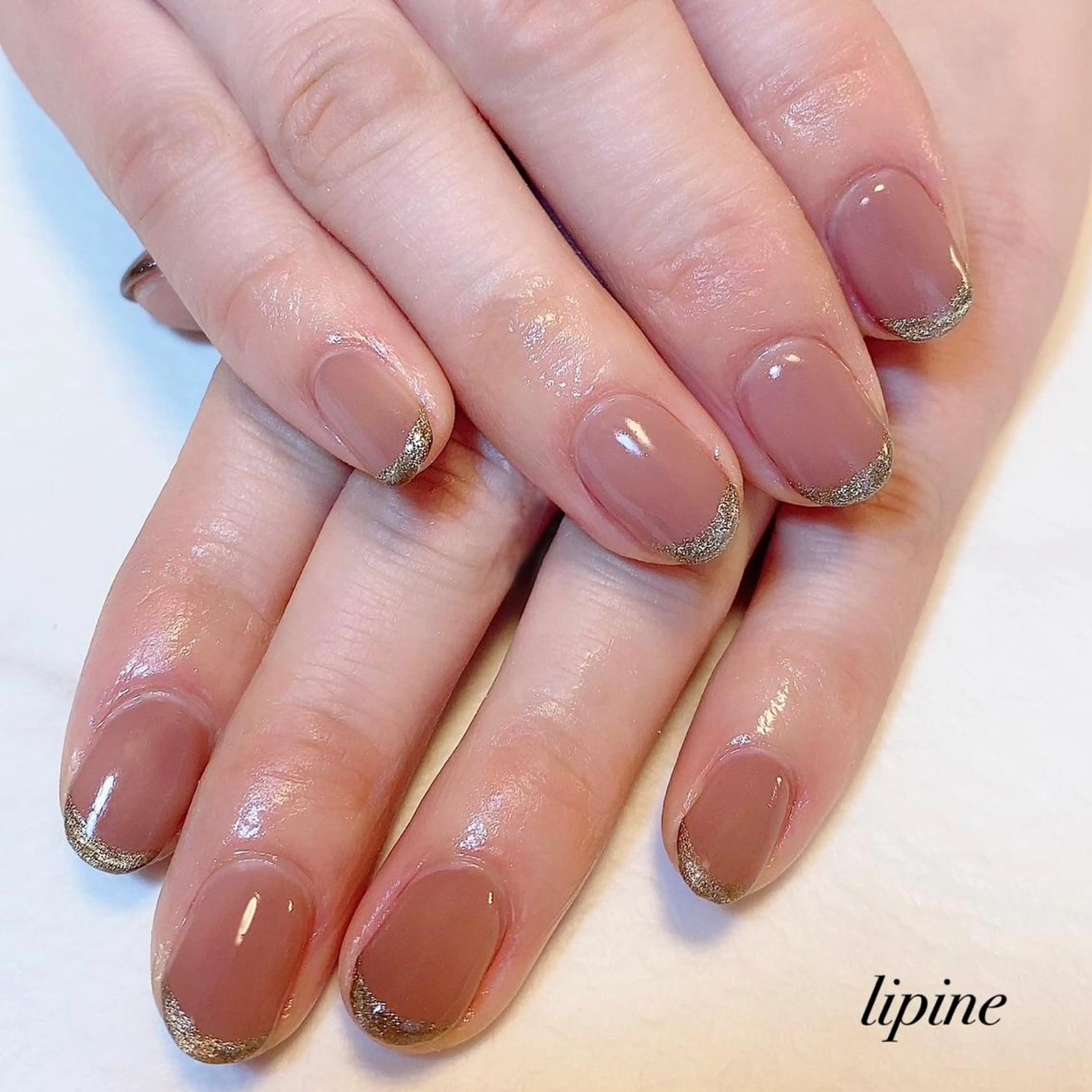 ネイル フレンチネイル マグネットネイル マグネットフレンチ ネイルサロン lipineのネイルデザイン