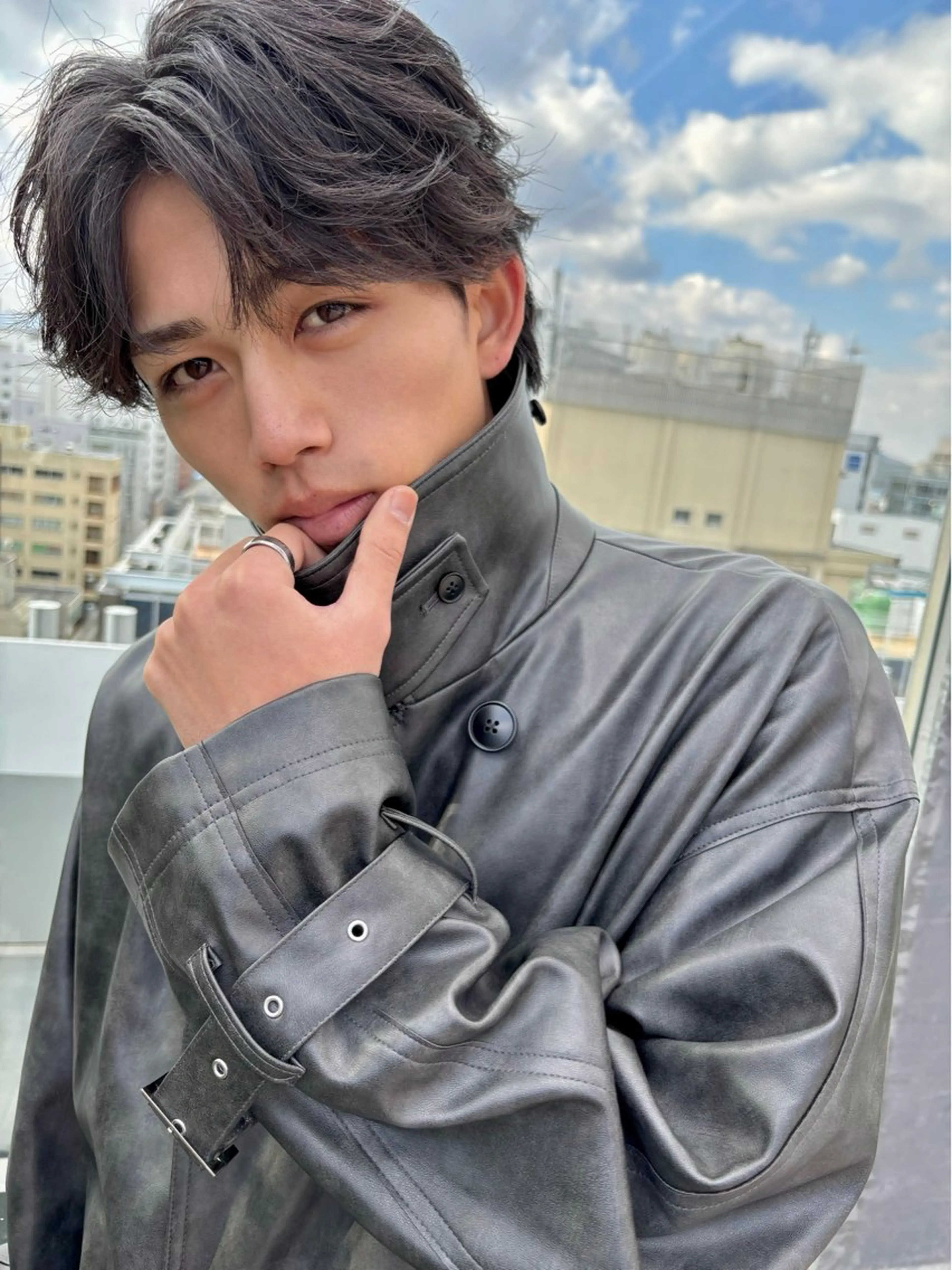 グレーカラーリタッチ（白髪染め）の写真