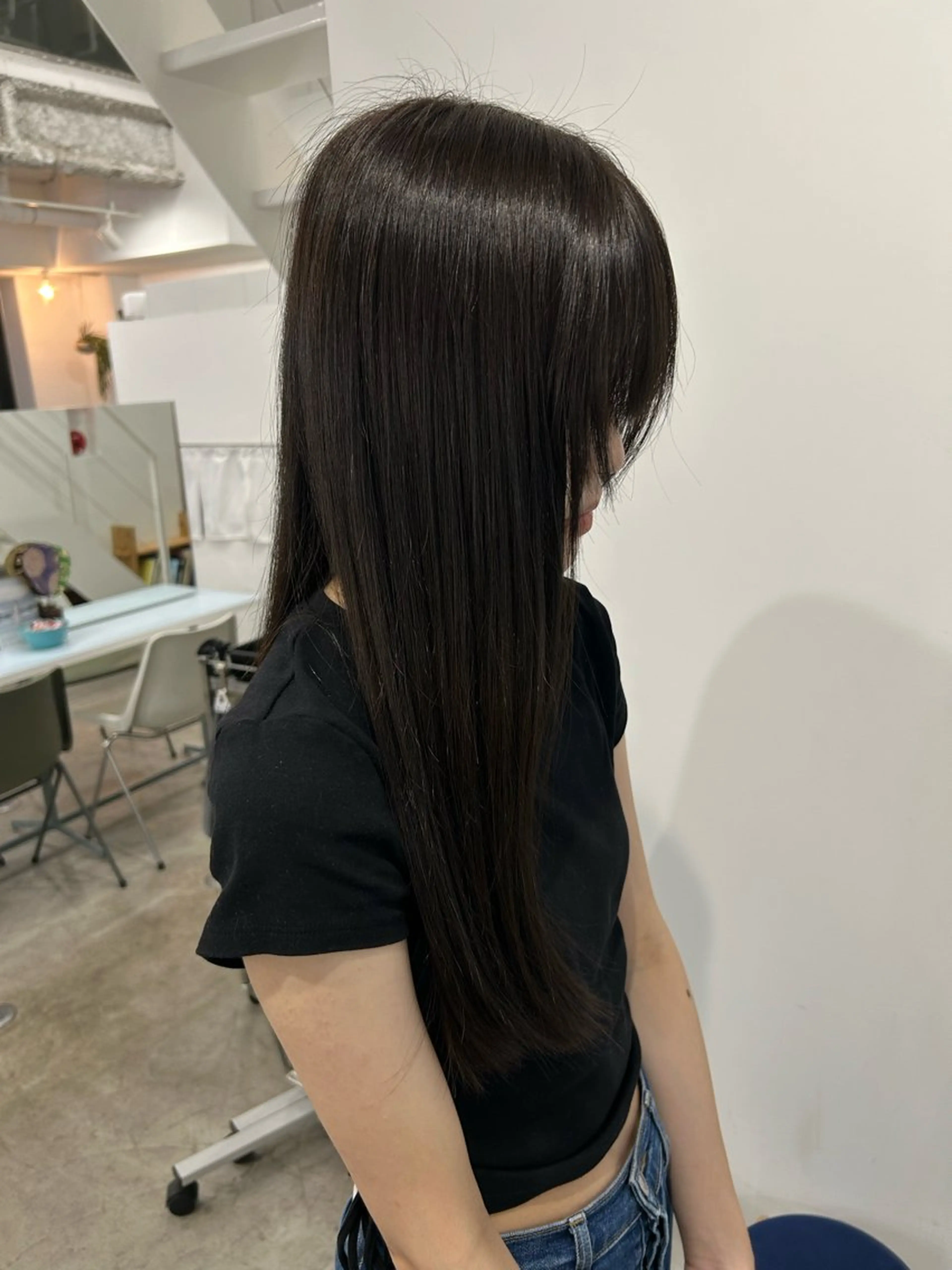 ロング ヘアカラー 山下颯羽 /ワンカラーのヘアスタイル