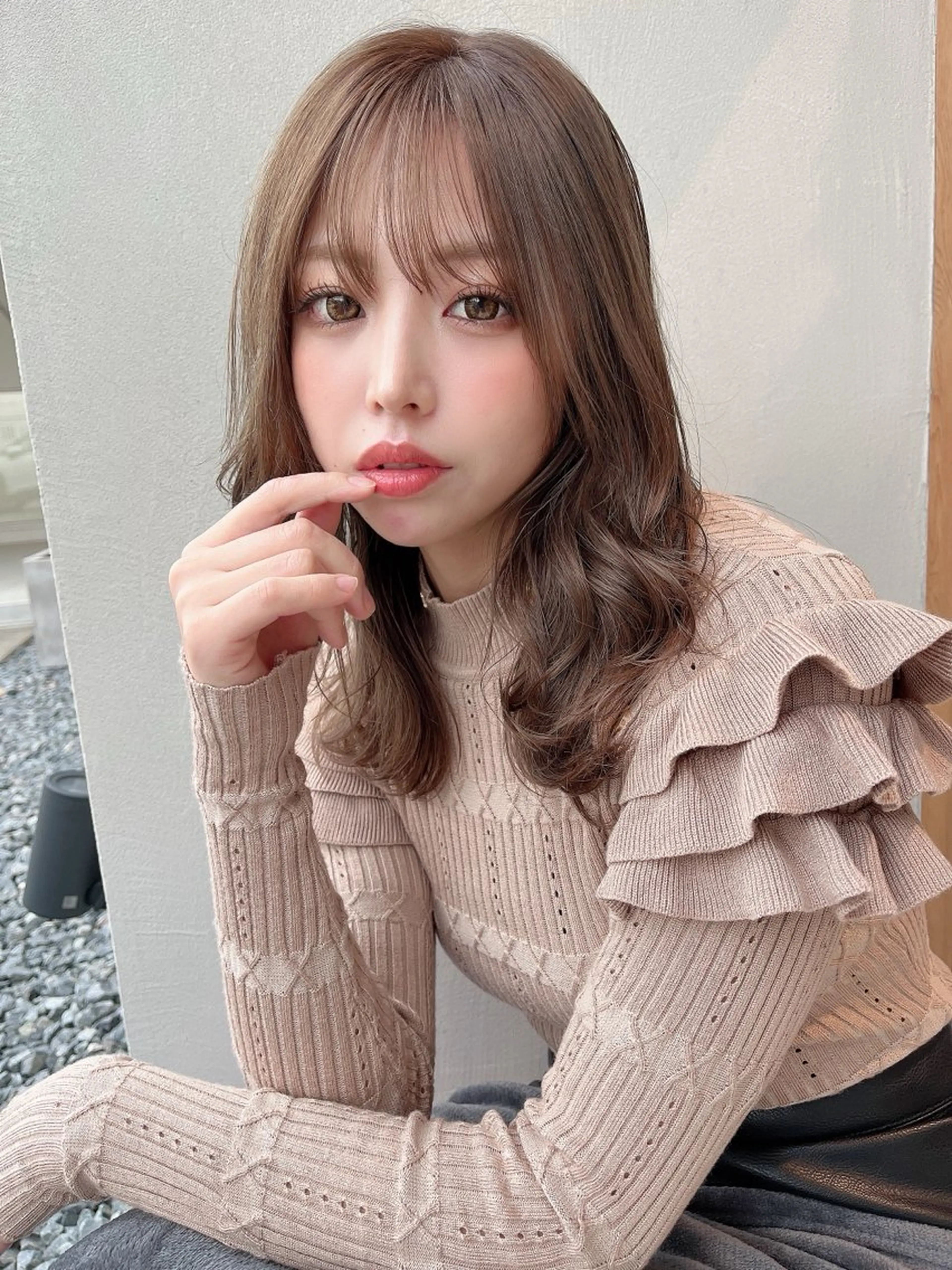 ロング 大野 真央のヘアスタイル