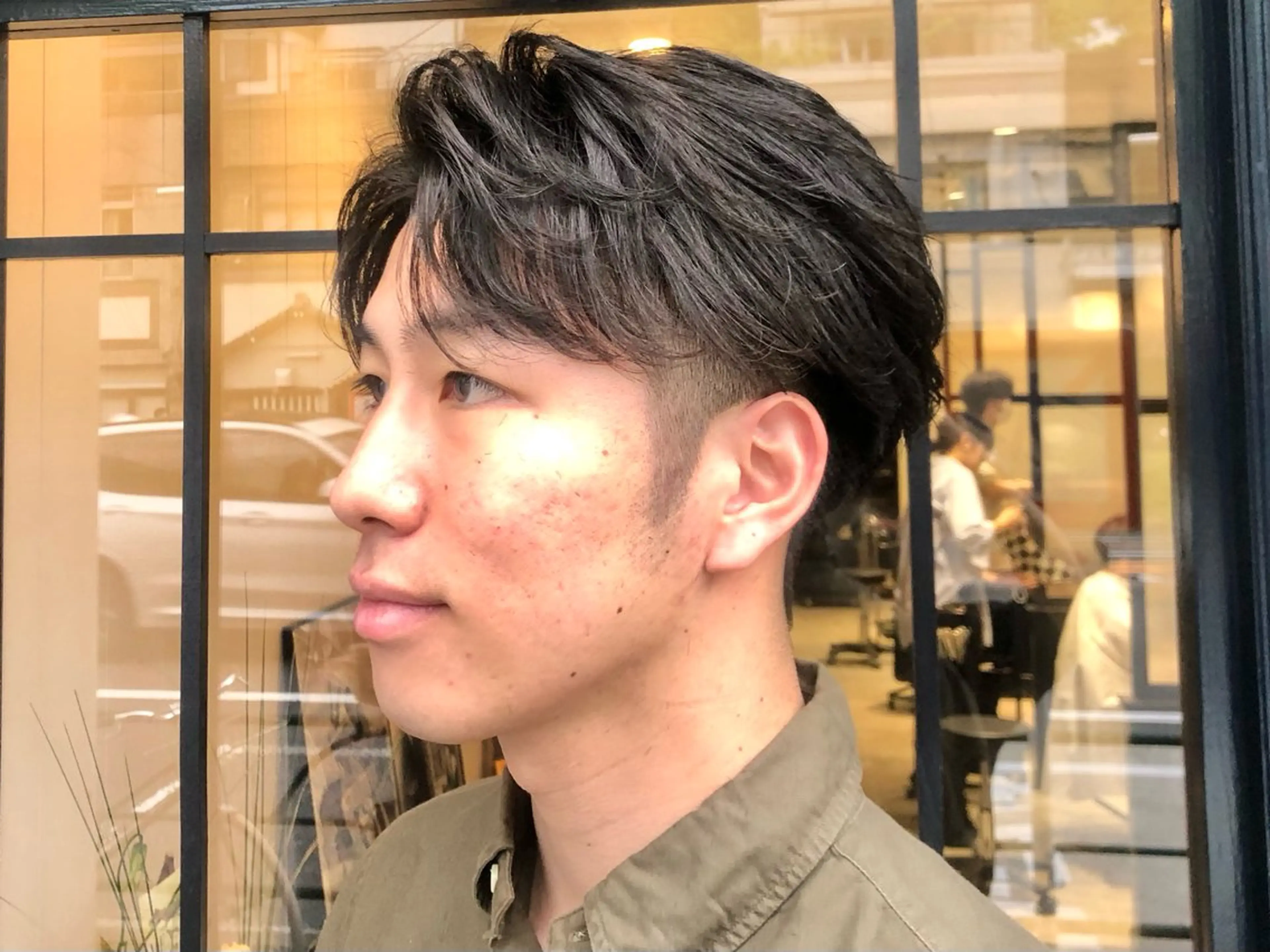ショート パーマ メンズ フェードカット メンズパーマ スパイキーショート ツイストスパイラルパーマ 刈り上げ カット パーマ MENSCOCO 清澄白河前田貫太✂️のヘアスタイル