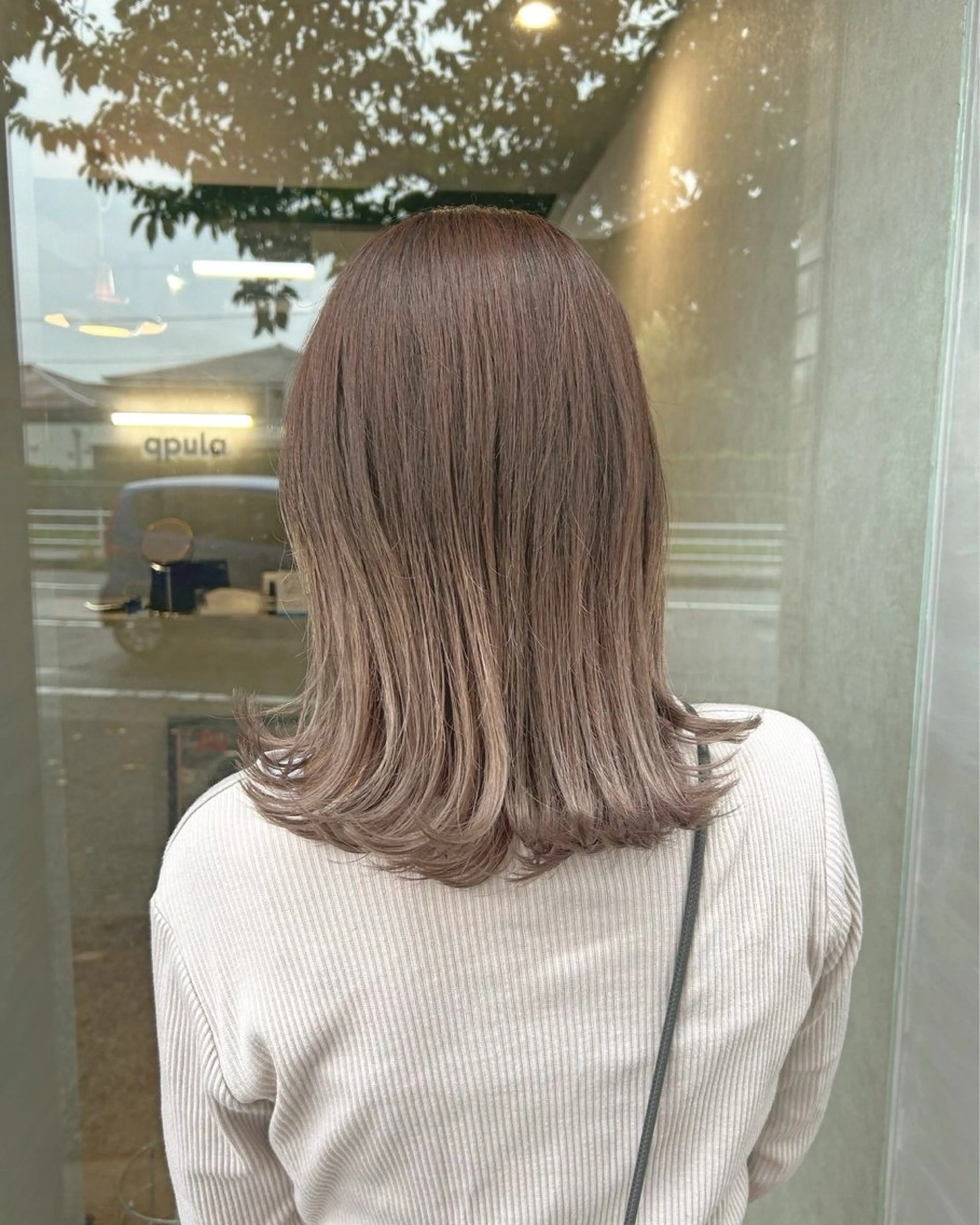 ミディアム qpula  大濠 西新所属・qpula クプラのヘアスタイル