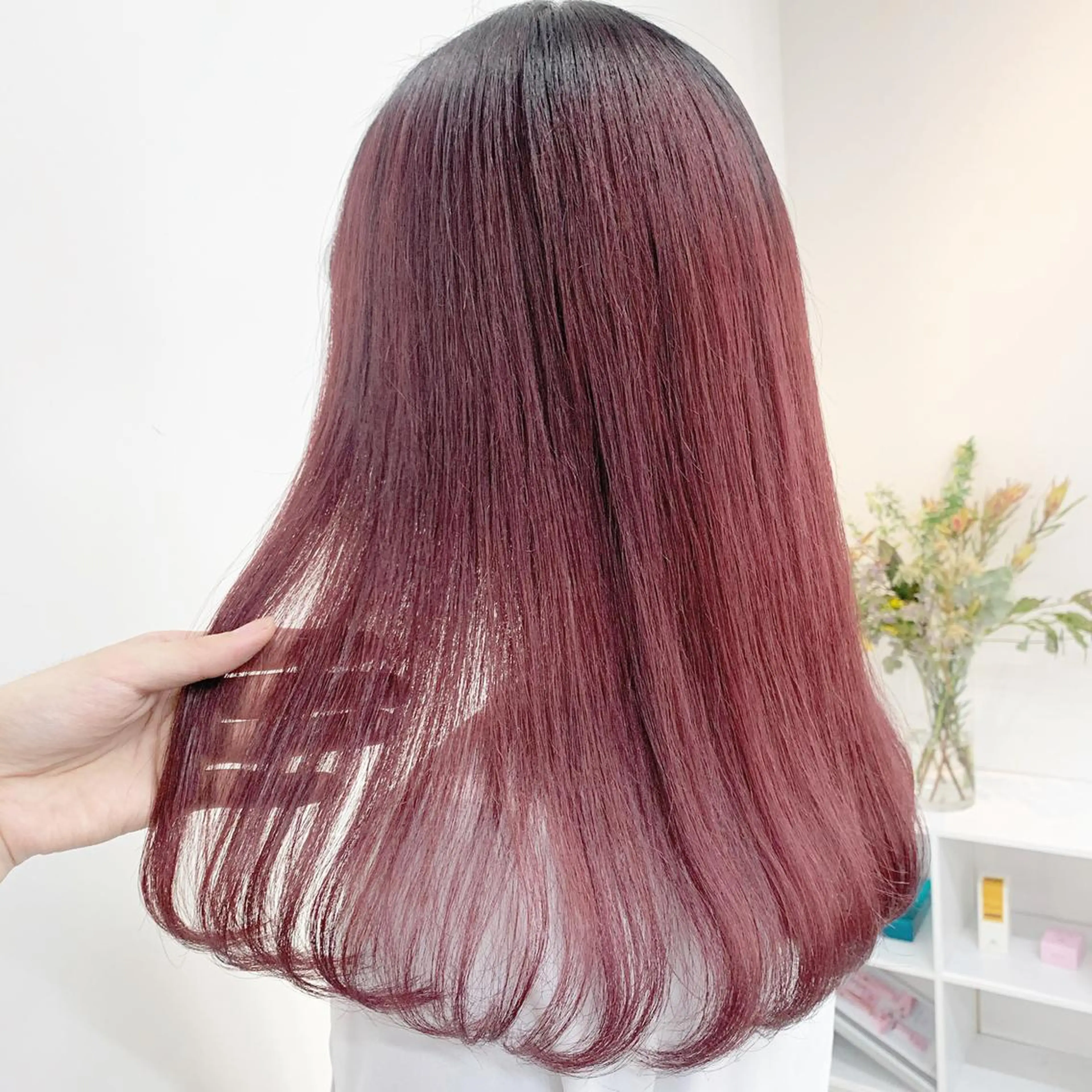 ロング カラー カシス ピンクカラー ヘアカラー トリートメント ✨カラー指名 No.1✨keitaのヘアスタイル