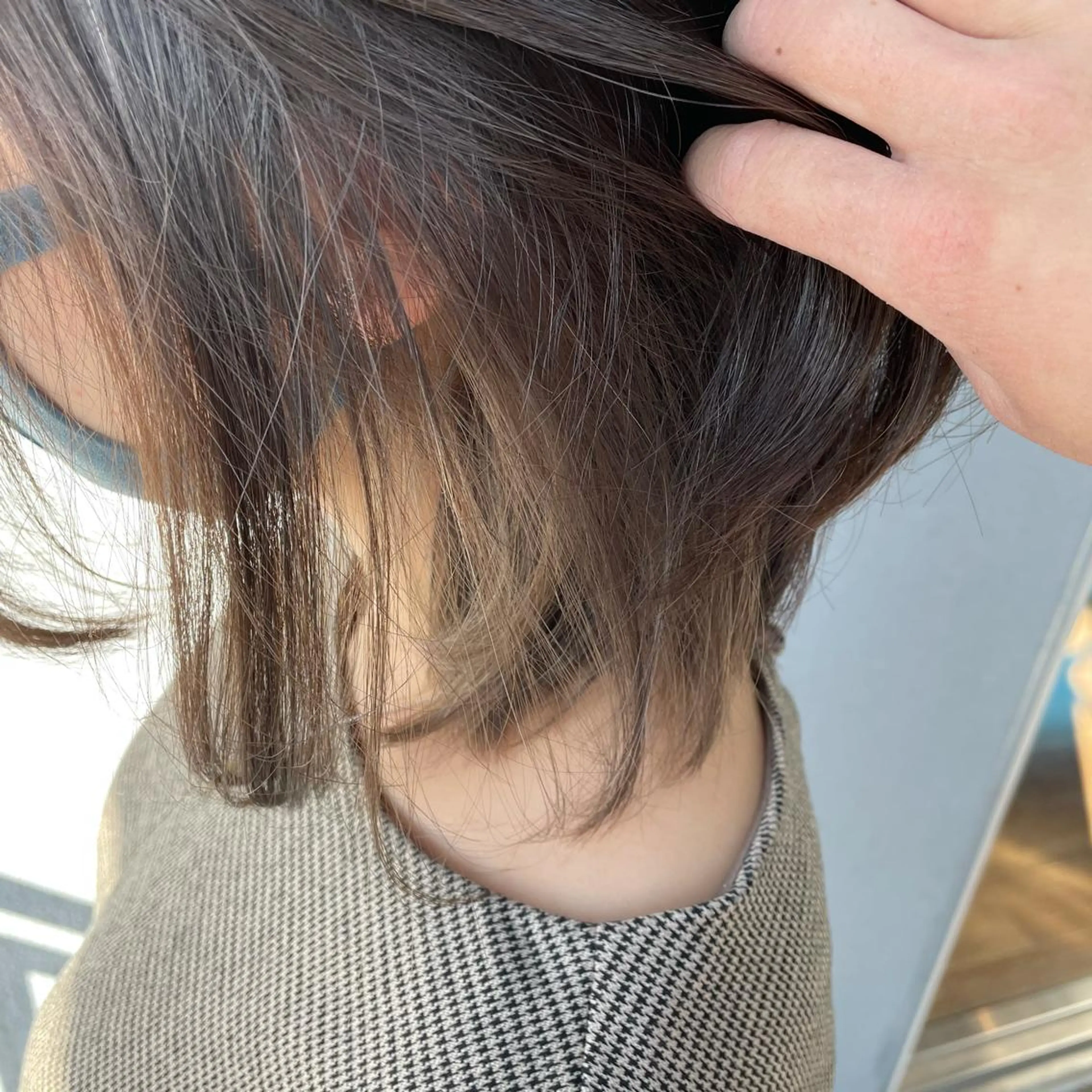 ショート カラー ヘアアレンジ ベージュカラー ブリーチ インナーカラー なつき/艶ピンク/ girly hairのヘアスタイル