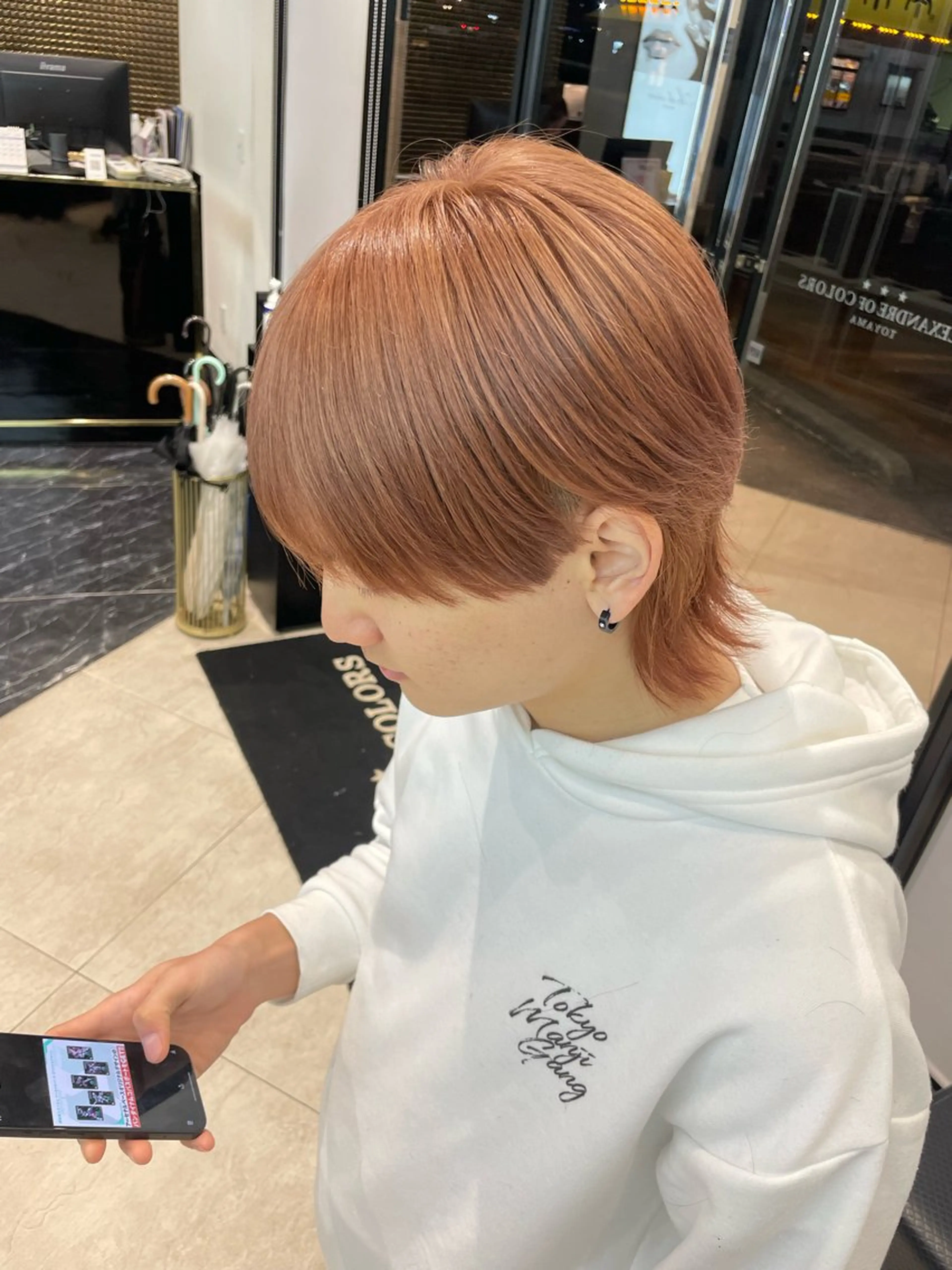 ブリーチオンカラーの写真