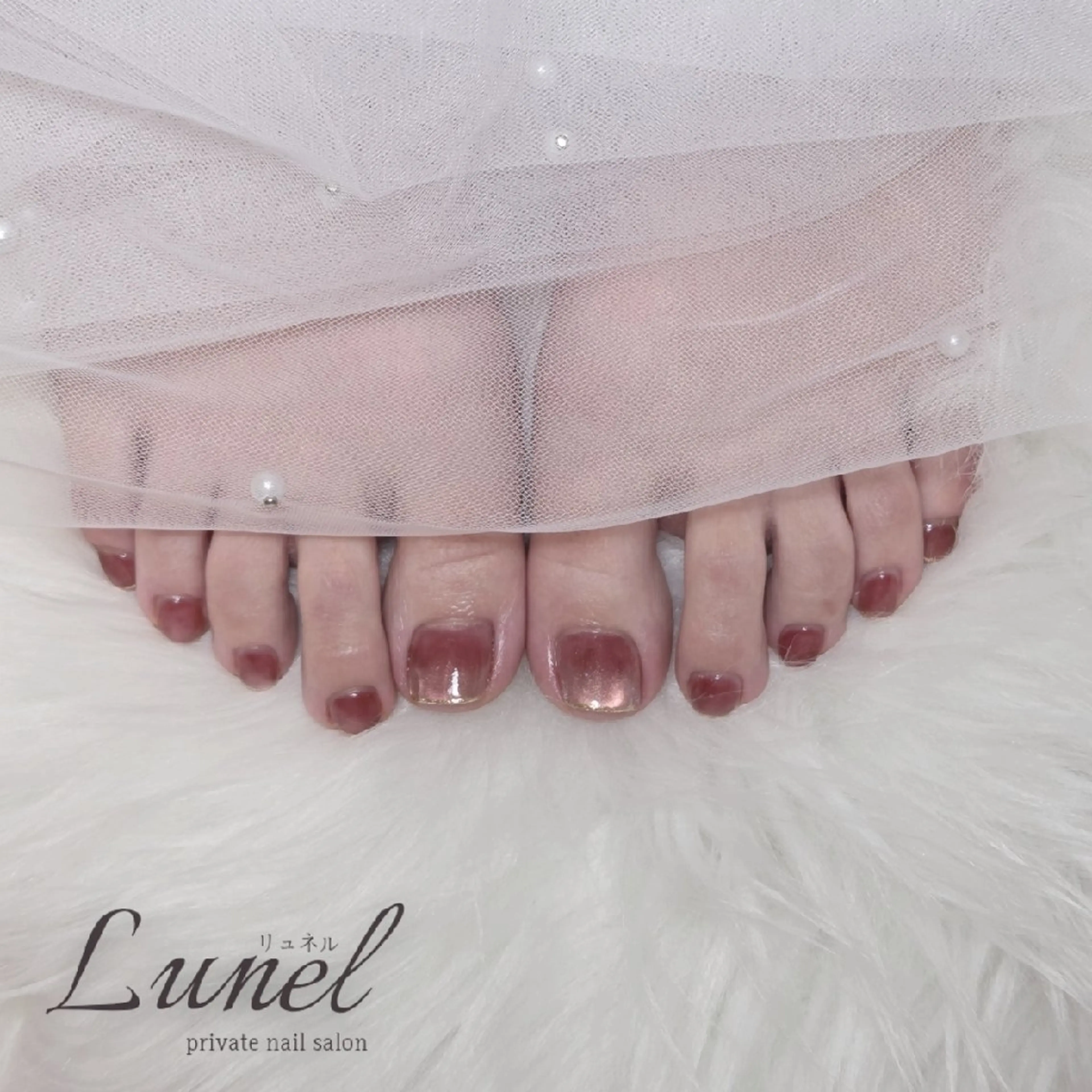 ネイル フットネイル Lunel kaedeのネイルデザイン