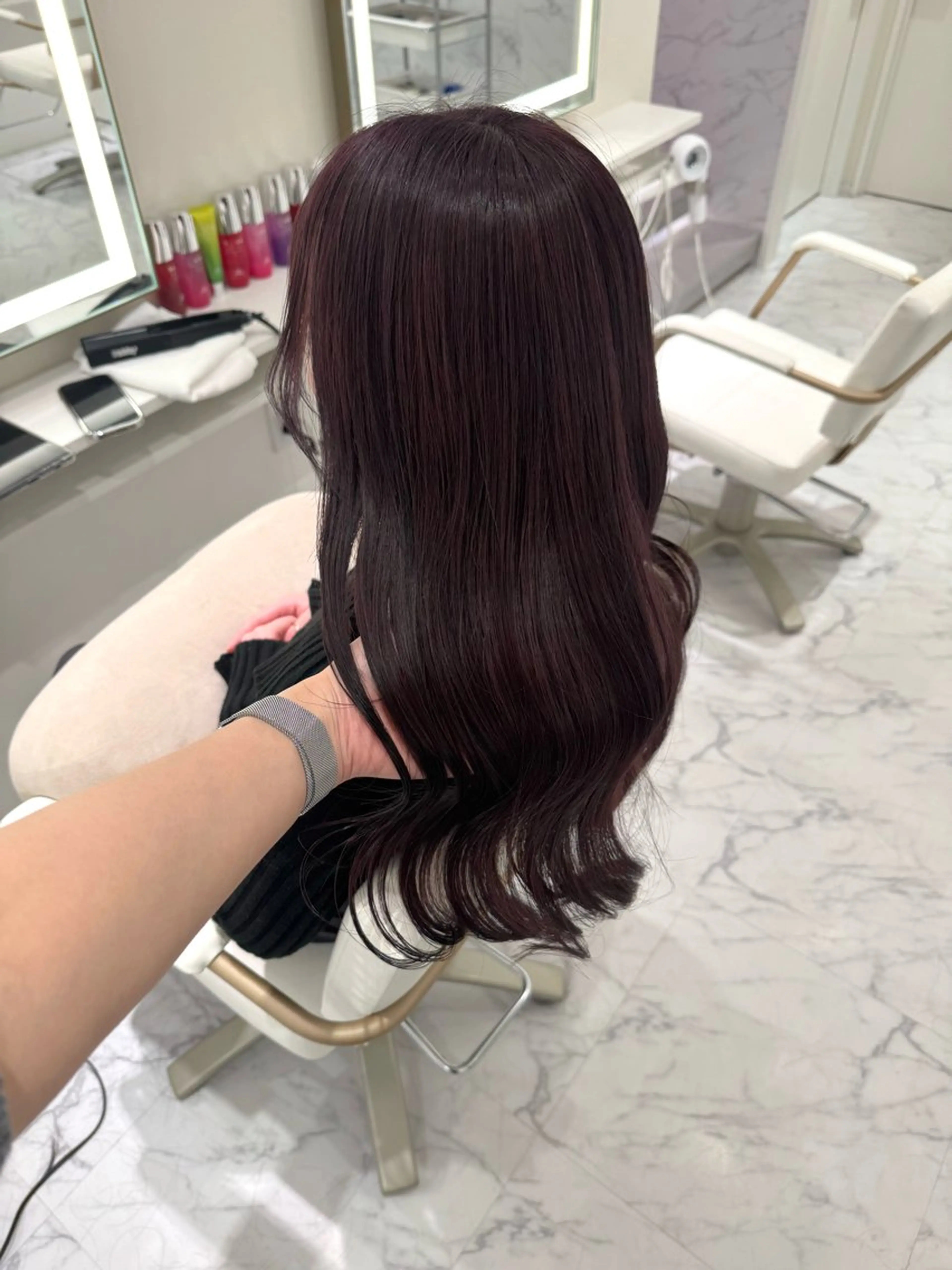 ロング カラー ヘアカラー ParveMix🍀 藤原愛未のヘアスタイル