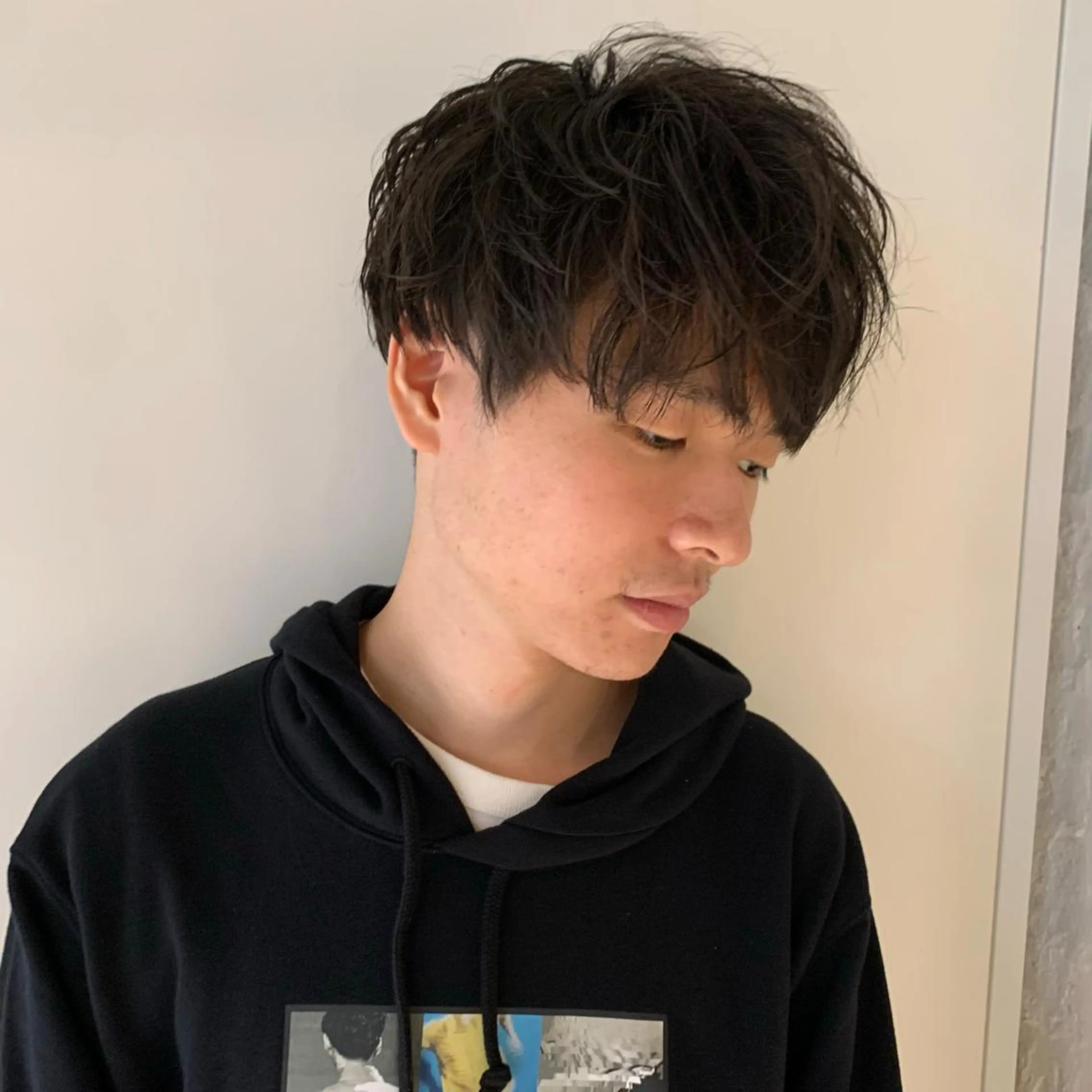 ショート ヘアアレンジ メンズ マッシュ メンズパーマの達人 🌟川内絵人のヘアスタイル