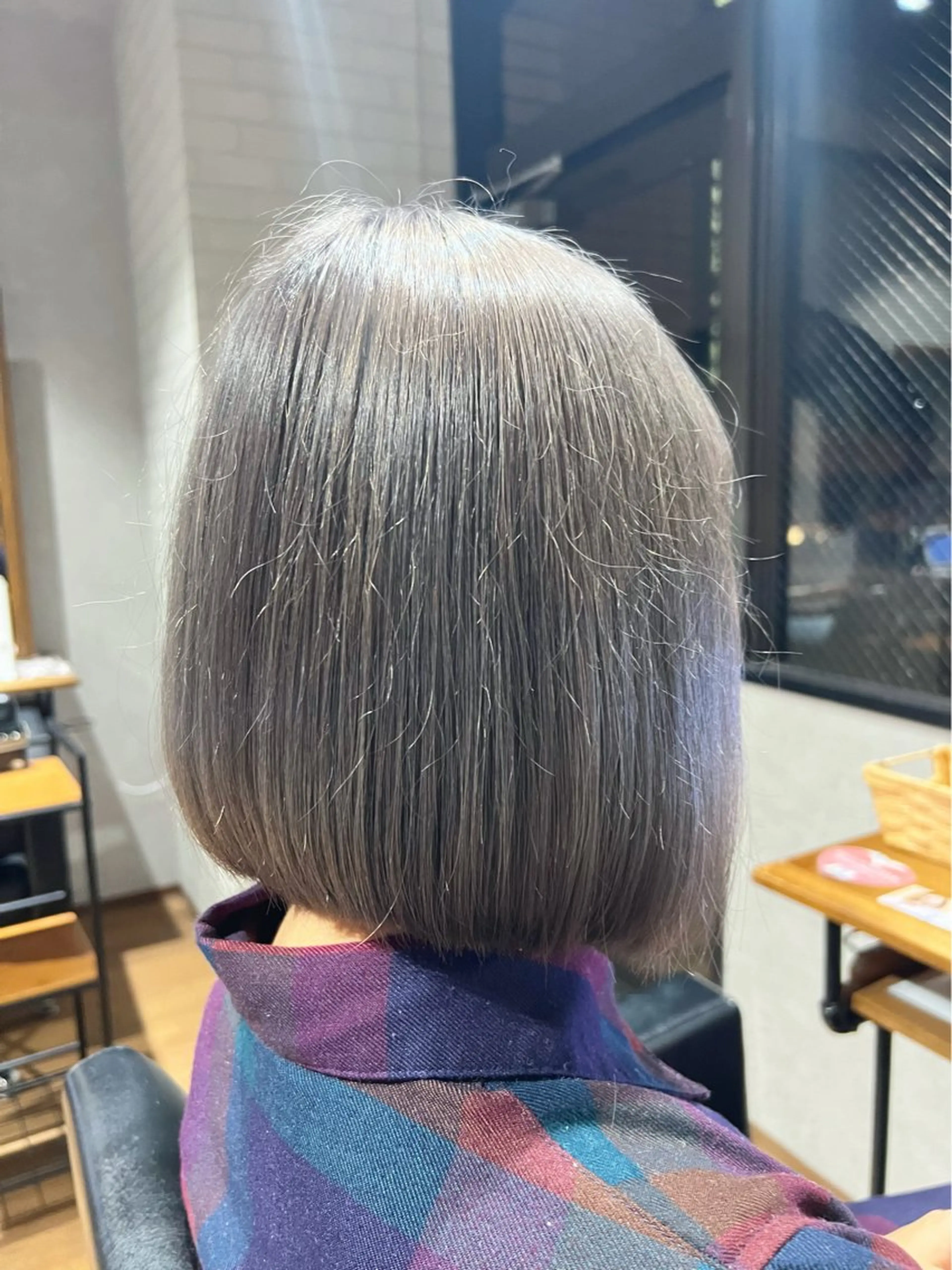 ショート カラー シルバー ボブ カット ヘアカラー ✨ハイトーン カラーTAKUYA✨のヘアスタイル