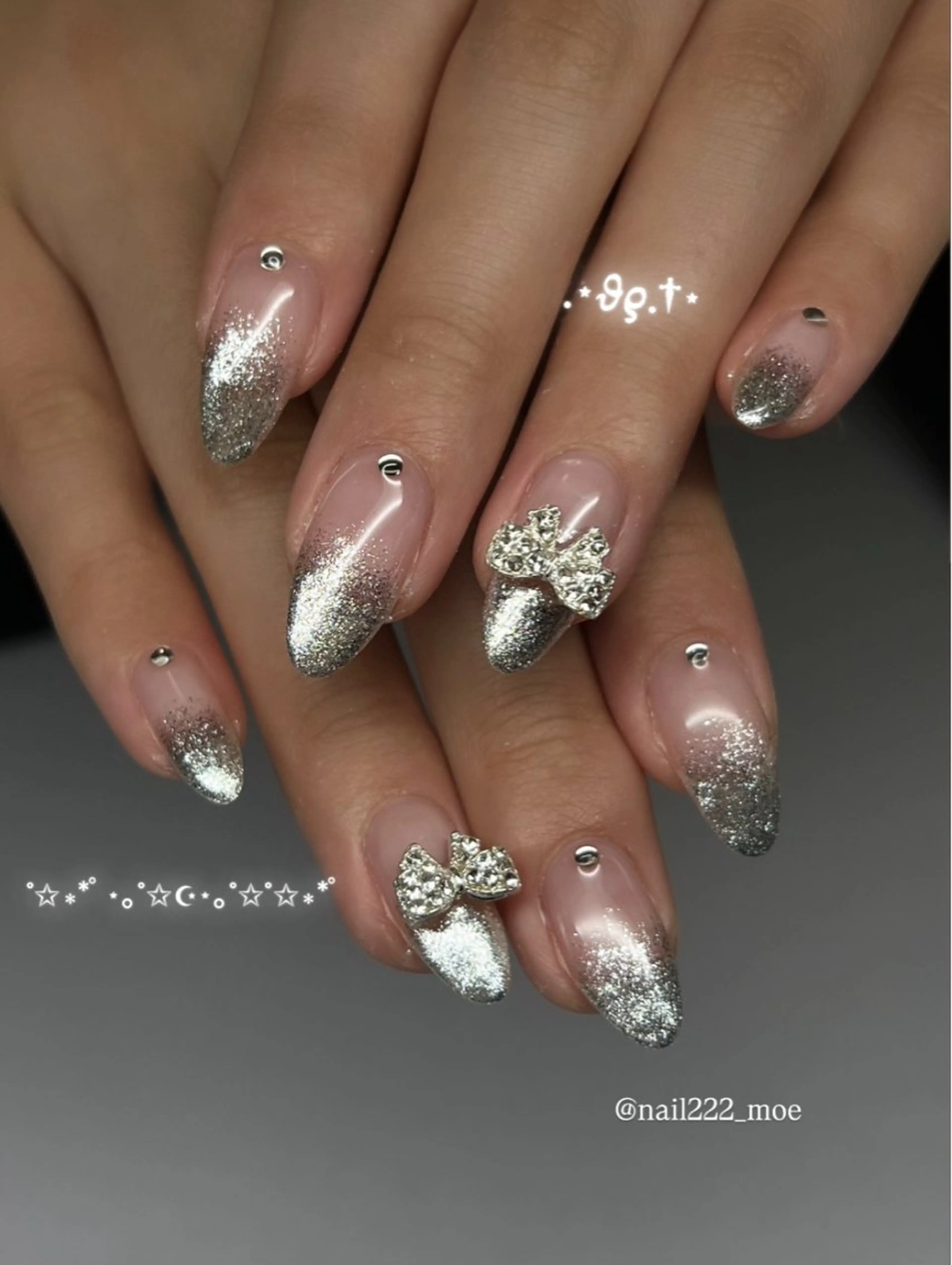 ネイル 韓国ネイル ワンホンネイル ハンドネイル ⟡.*222⋰˚☆ MöEのネイルデザイン