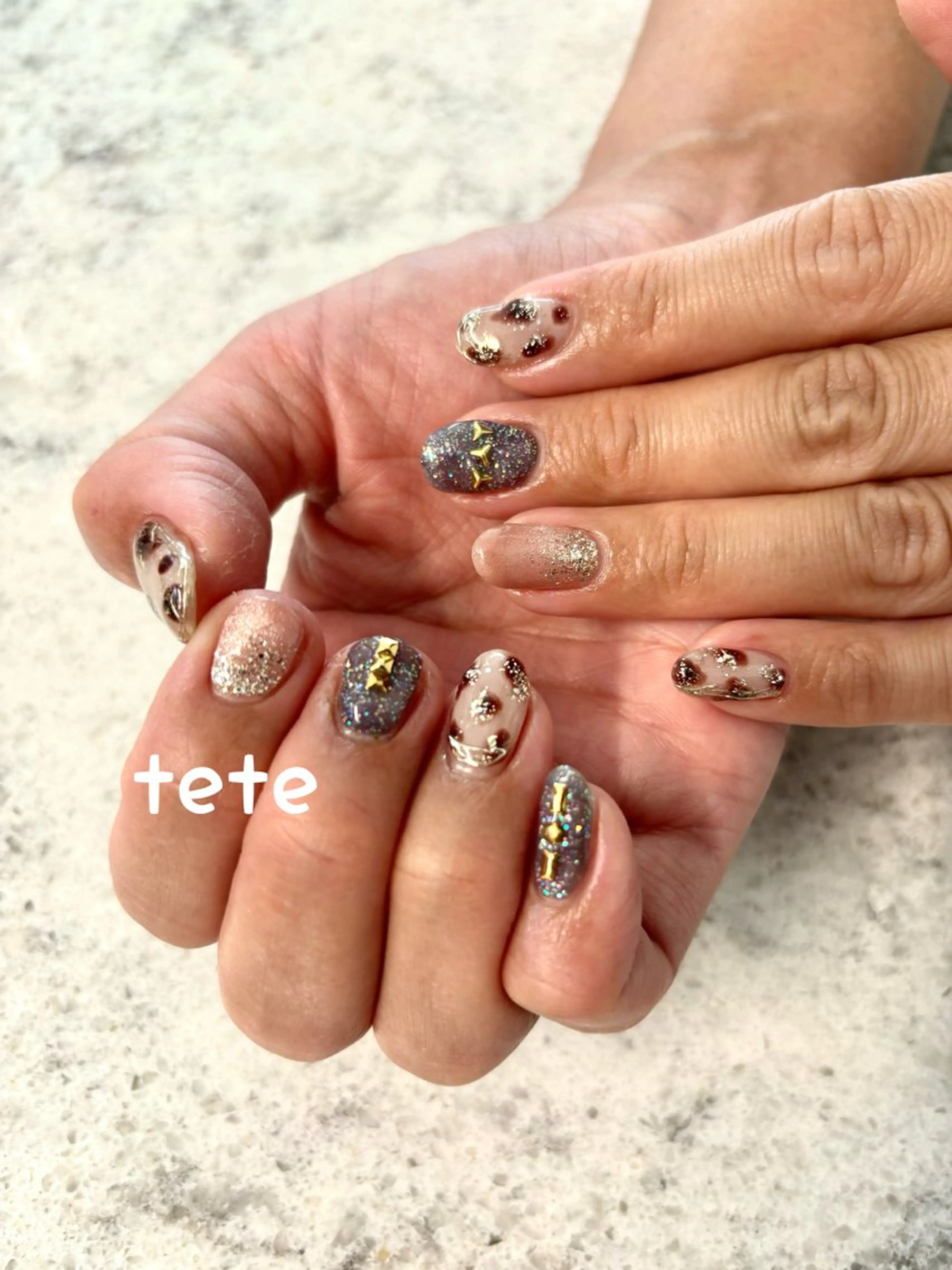 ネイル キラキラネイル tete __のネイルデザイン