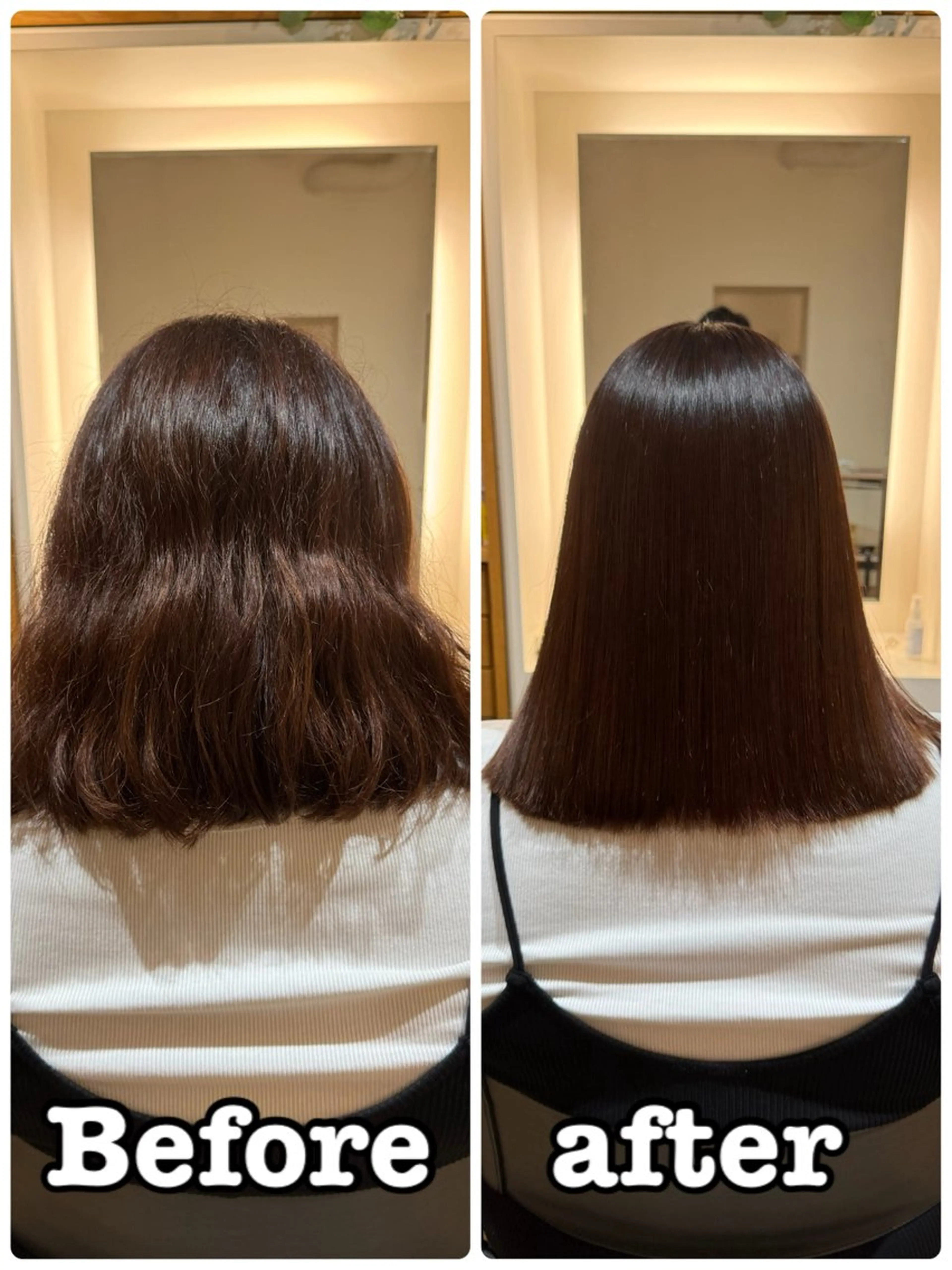 セミロング カット 縮毛矯正 トリートメント afloatkobe所属・美髪/髪質改善 川口凌弥のヘアスタイル