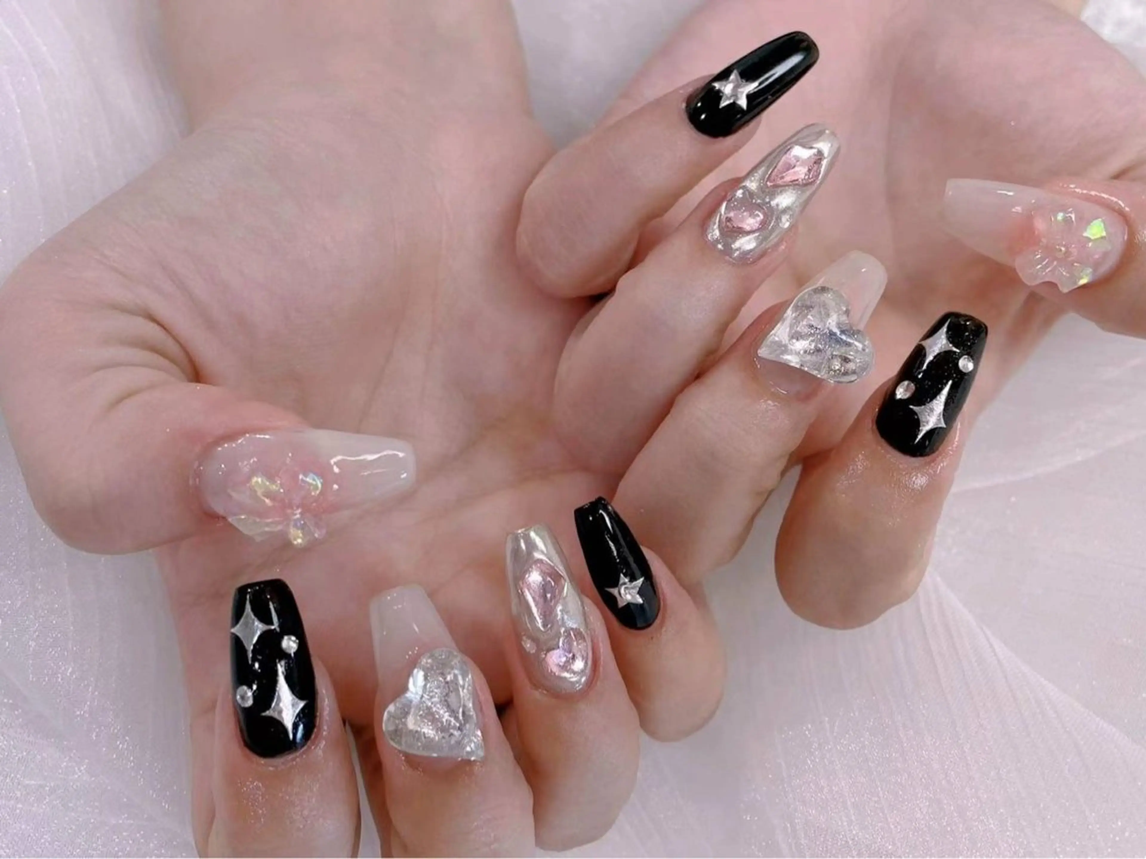 ネイル アートネイル フラワーネイル フットネイル ジェルネイル ハート Babarla Nailのネイルデザイン