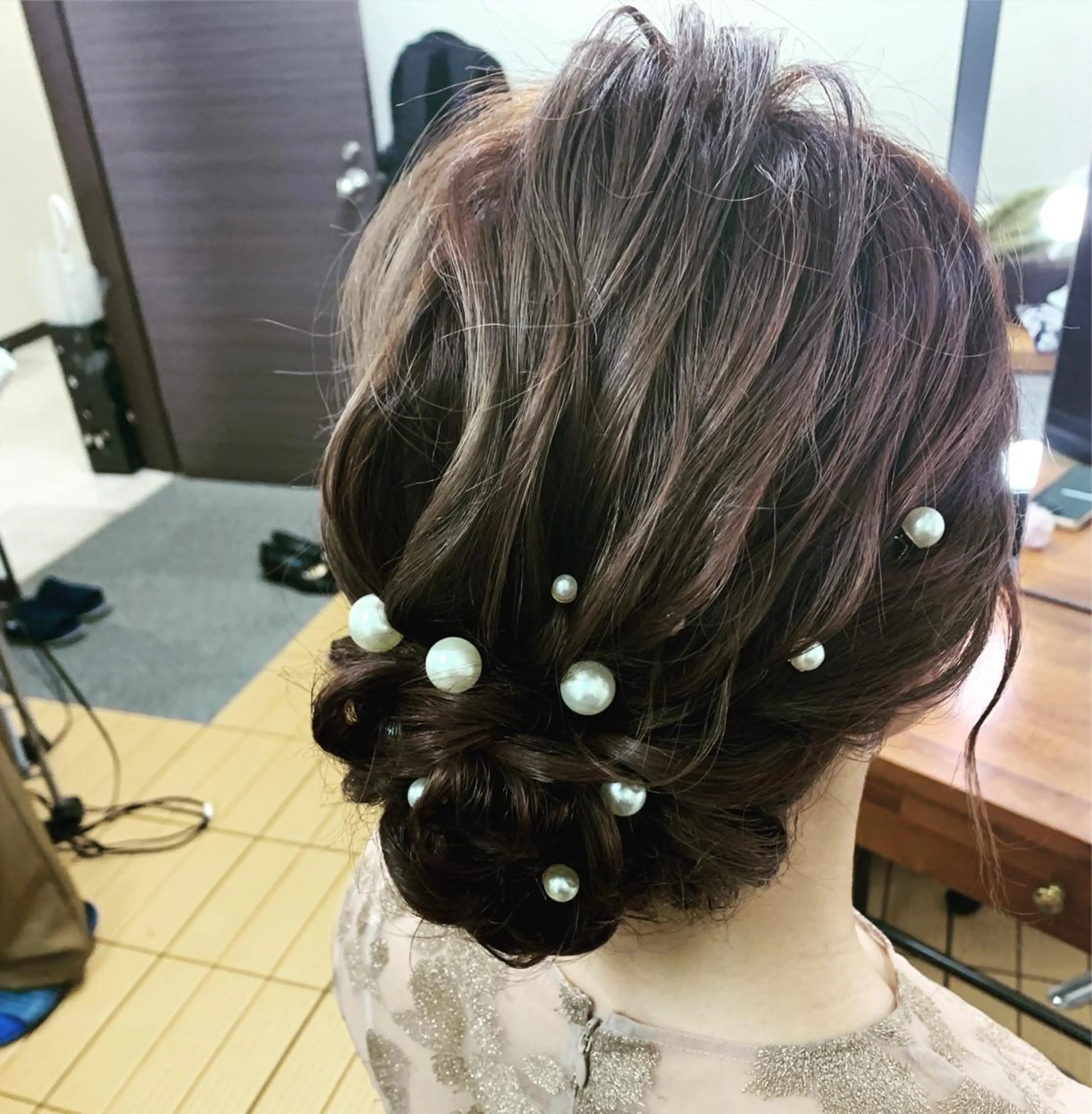 セミロング ヘアセット Delight ヘアメイク着付けのヘアスタイル