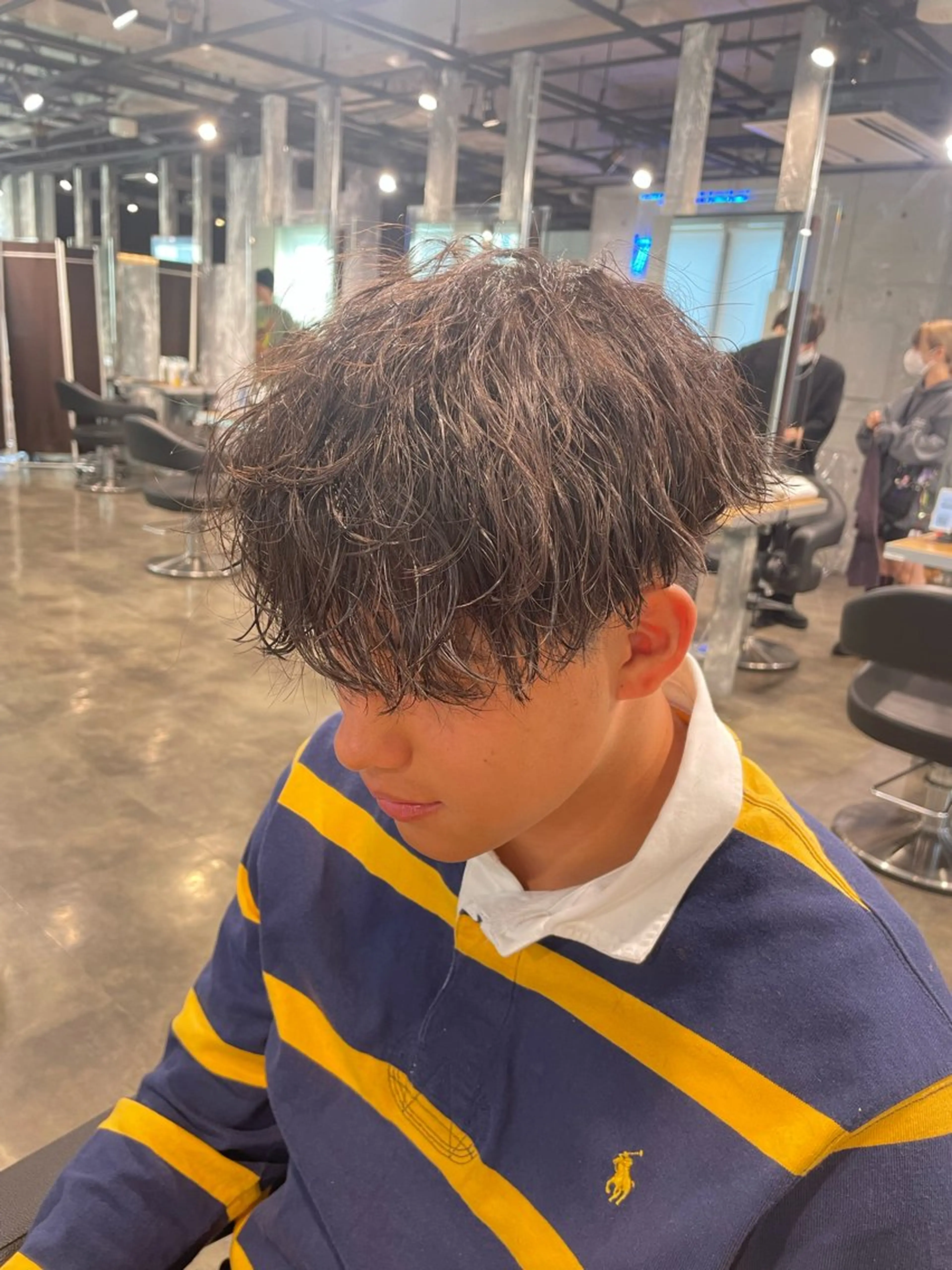 メンズ メンズパーマ 波巻きパーマ カット ヘアカラー パーマ トリートメント メンズ特化美容師 💠チナツのヘアスタイル