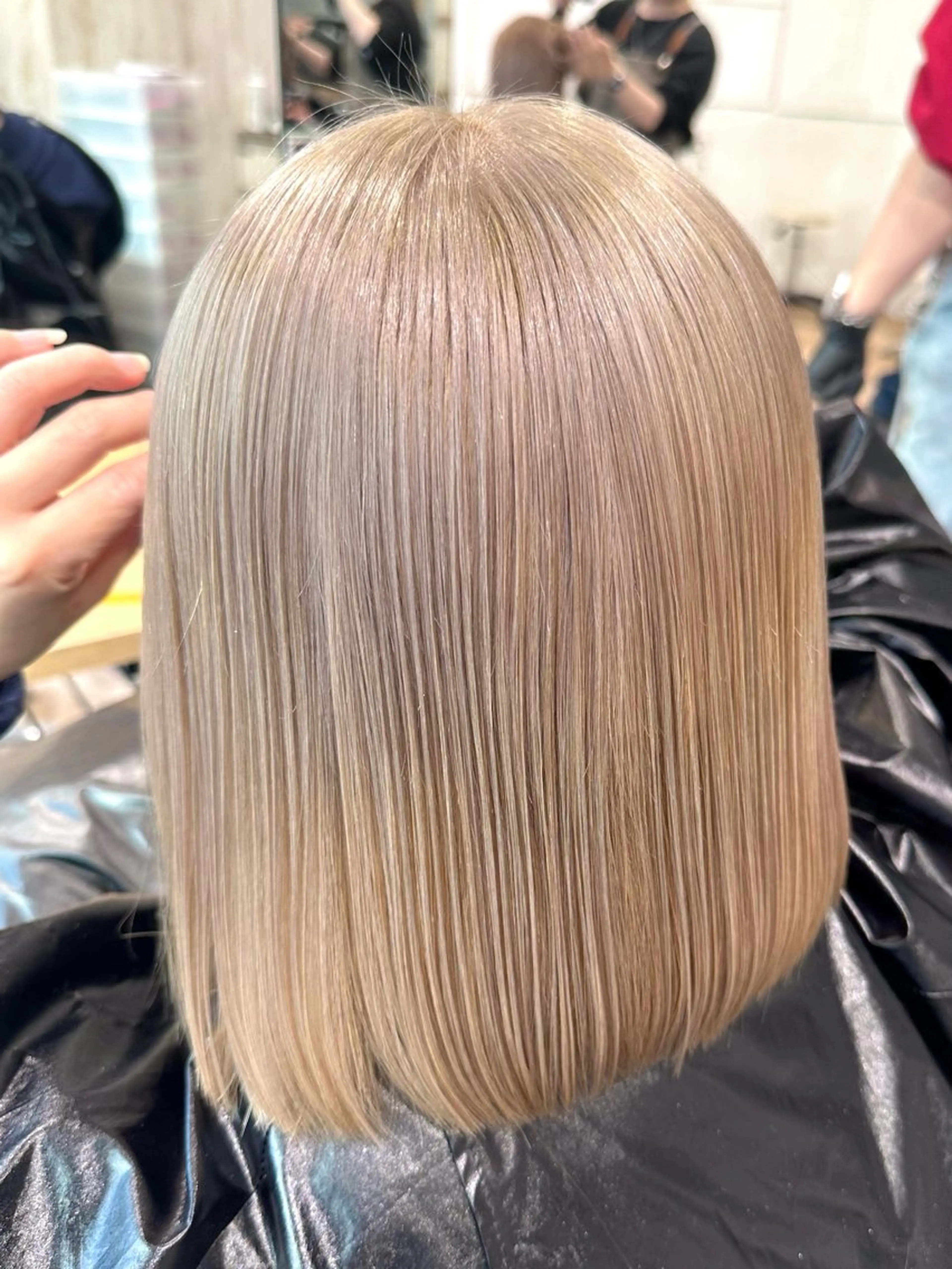 ミディアム ヘアカラー 💛NOZOMI💛 ハイトーンカラーのヘアスタイル