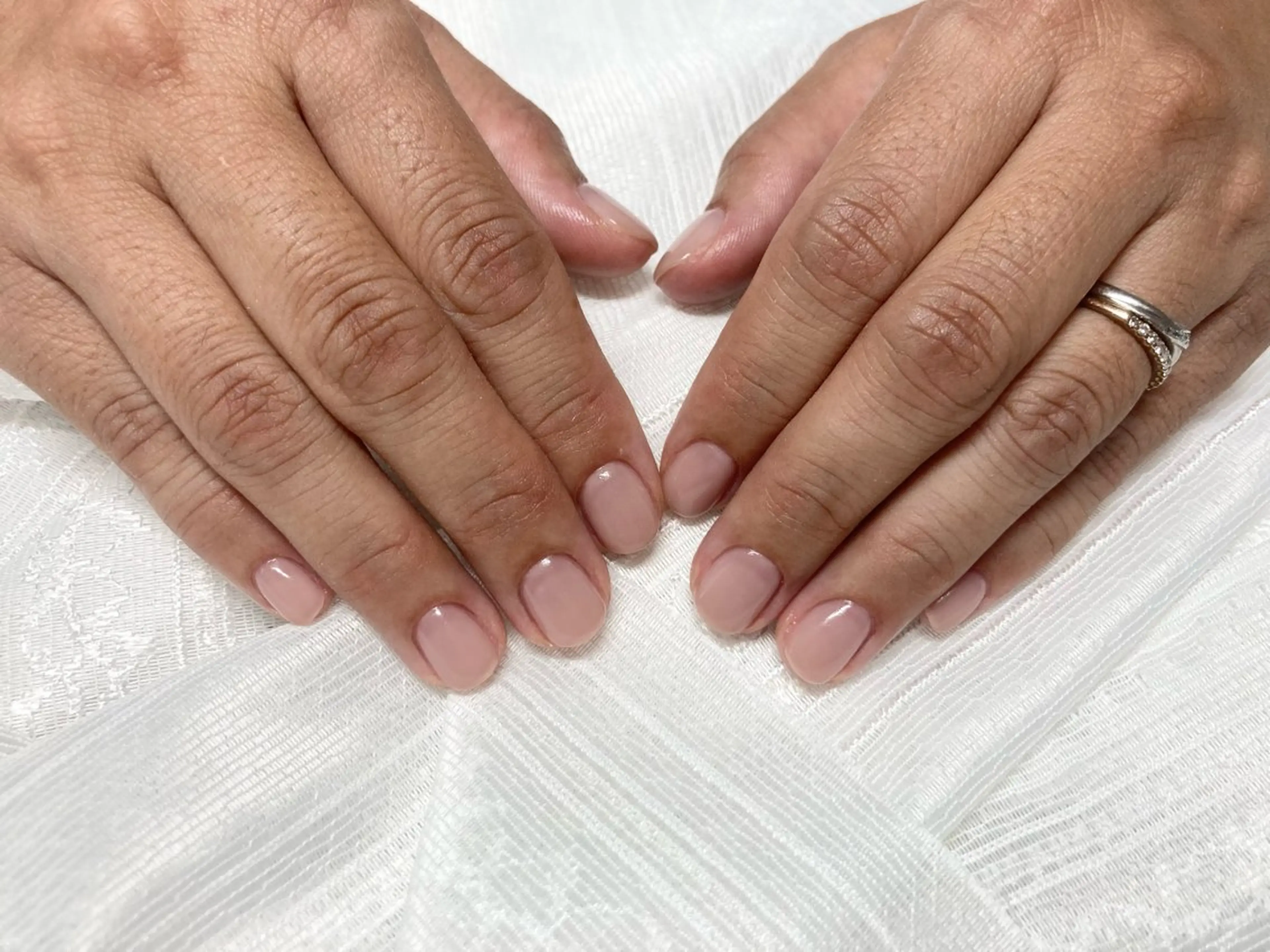 ネイル ワンカラーネイル ピンク ホワイト nail  salon pista所属・Ｋ． Michiのネイルデザイン