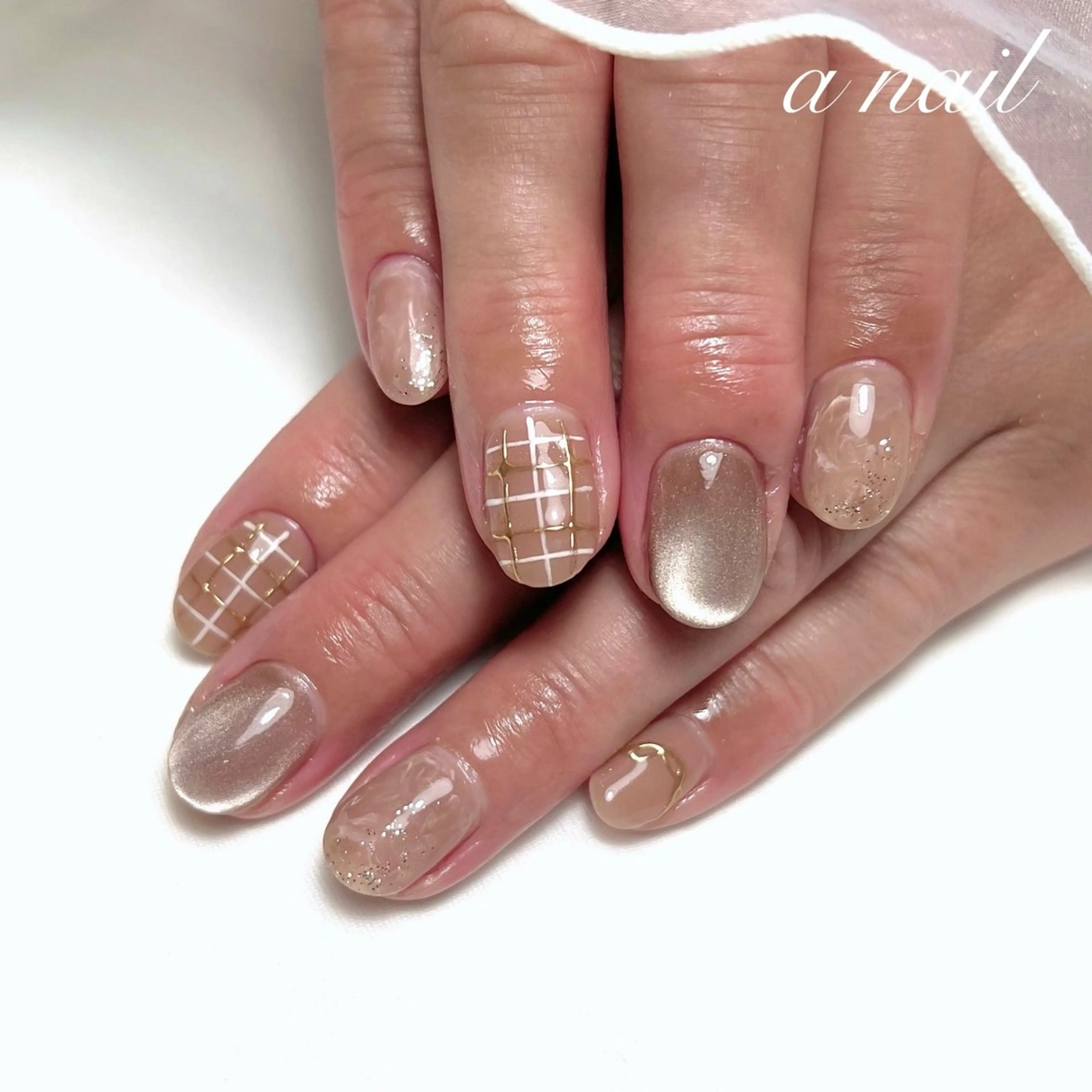 ネイル マグネットネイル ハンドネイル Salon_ a.nailのネイルデザイン