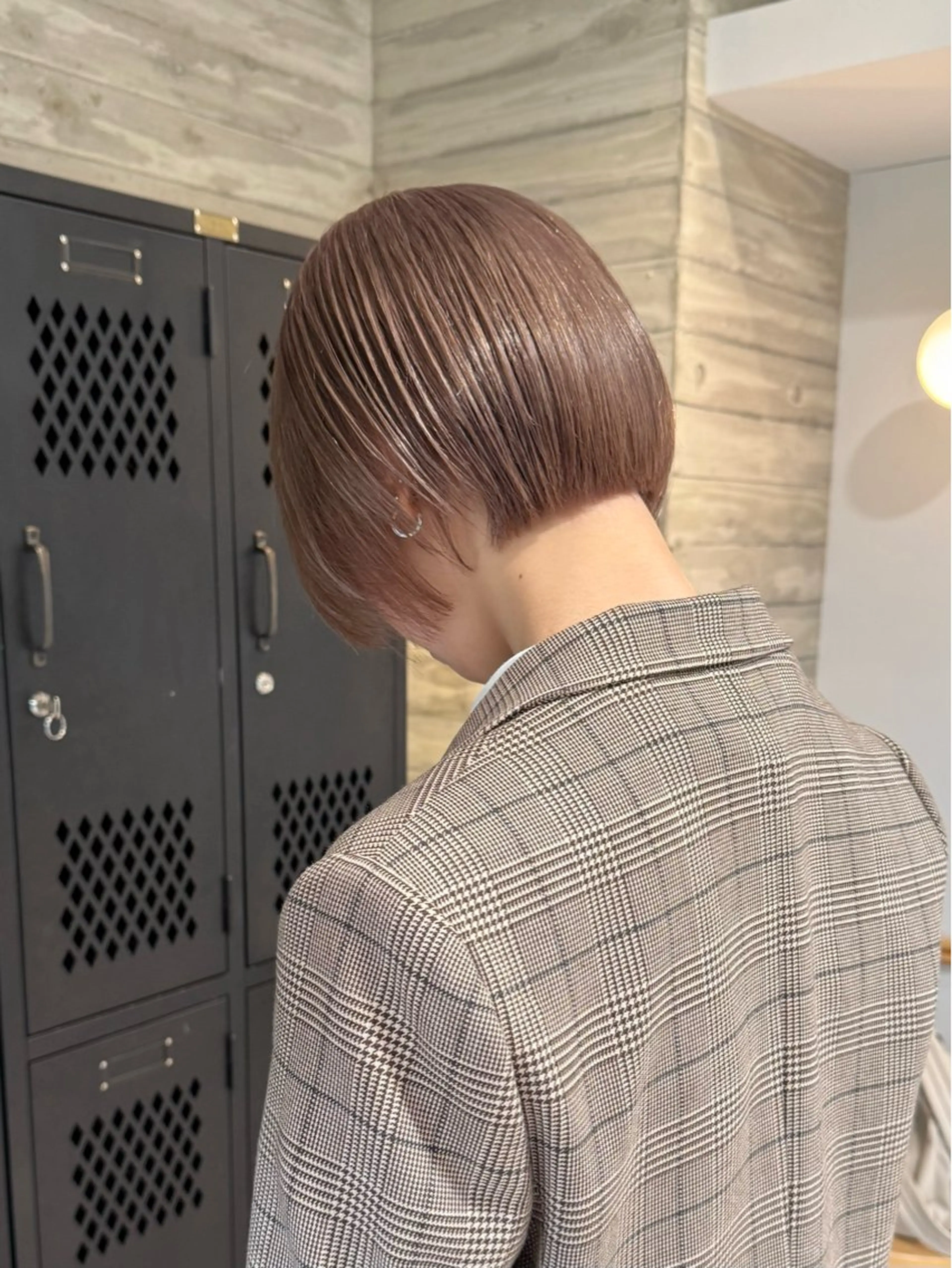 ミディアム カラー ヘアカラー トリートメント 色落ち綺麗透明感カラ /ボブ/ナカツヒカルのヘアスタイル