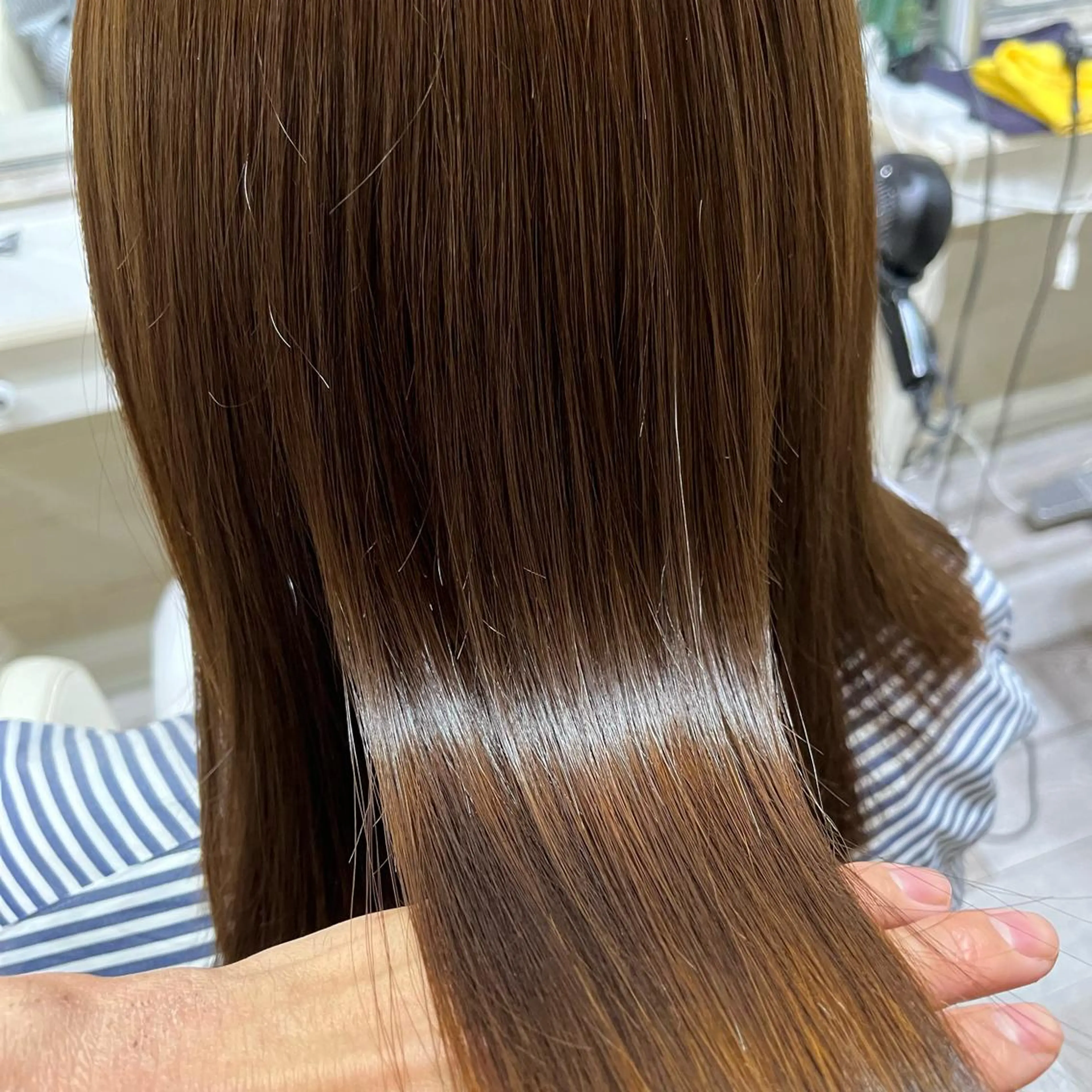 ロング 髪質改善 酸性ストレート カラー特化美容師 なかもと たつひろのヘアスタイル