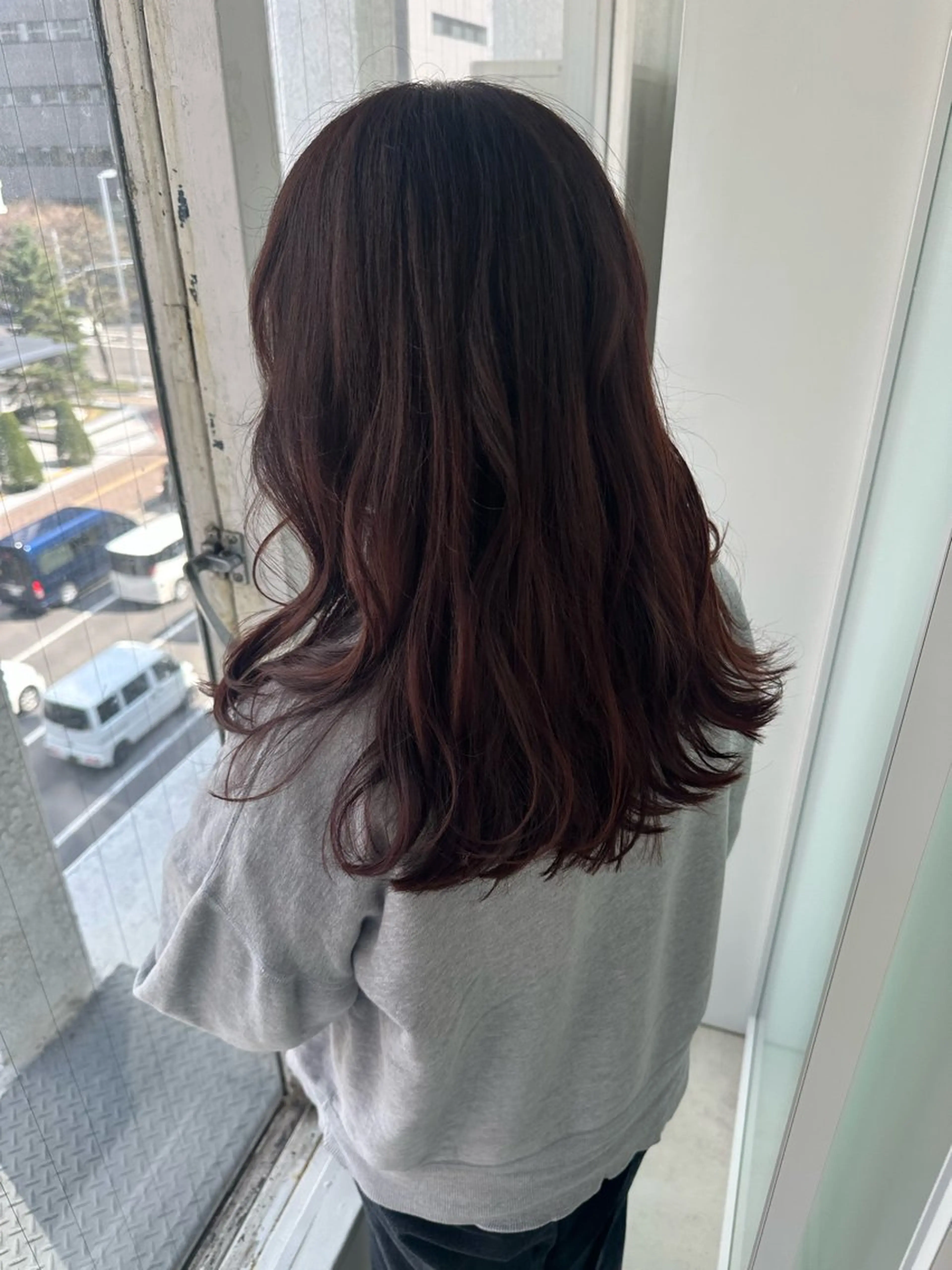 セミロング カラー カット ヘアカラー 海外ヘア/ワンカラー 🍒nao.のヘアスタイル