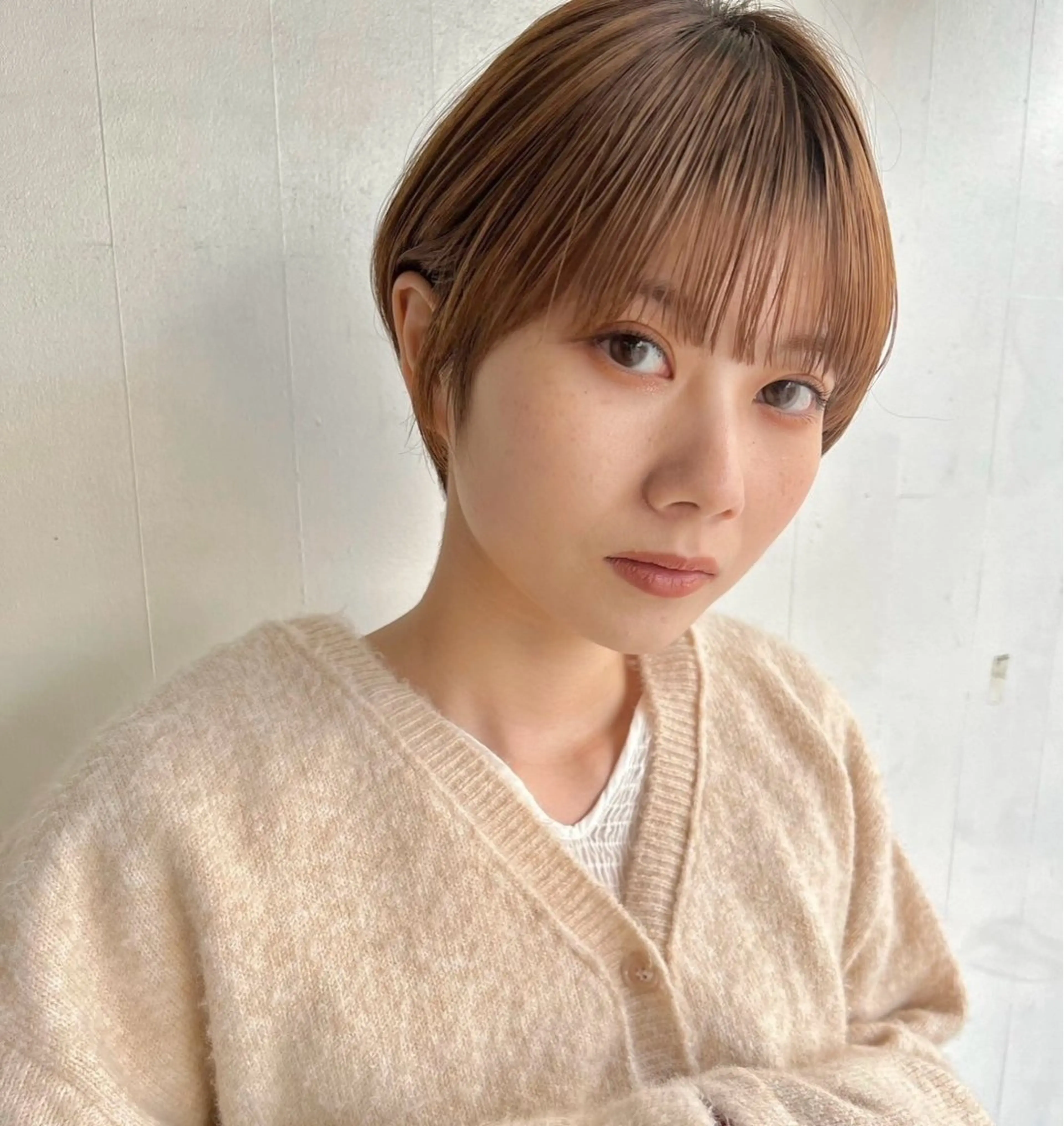 ショート 丸みショート ショートヘア hana✂︎メンズ ニュアンスパーマのヘアスタイル
