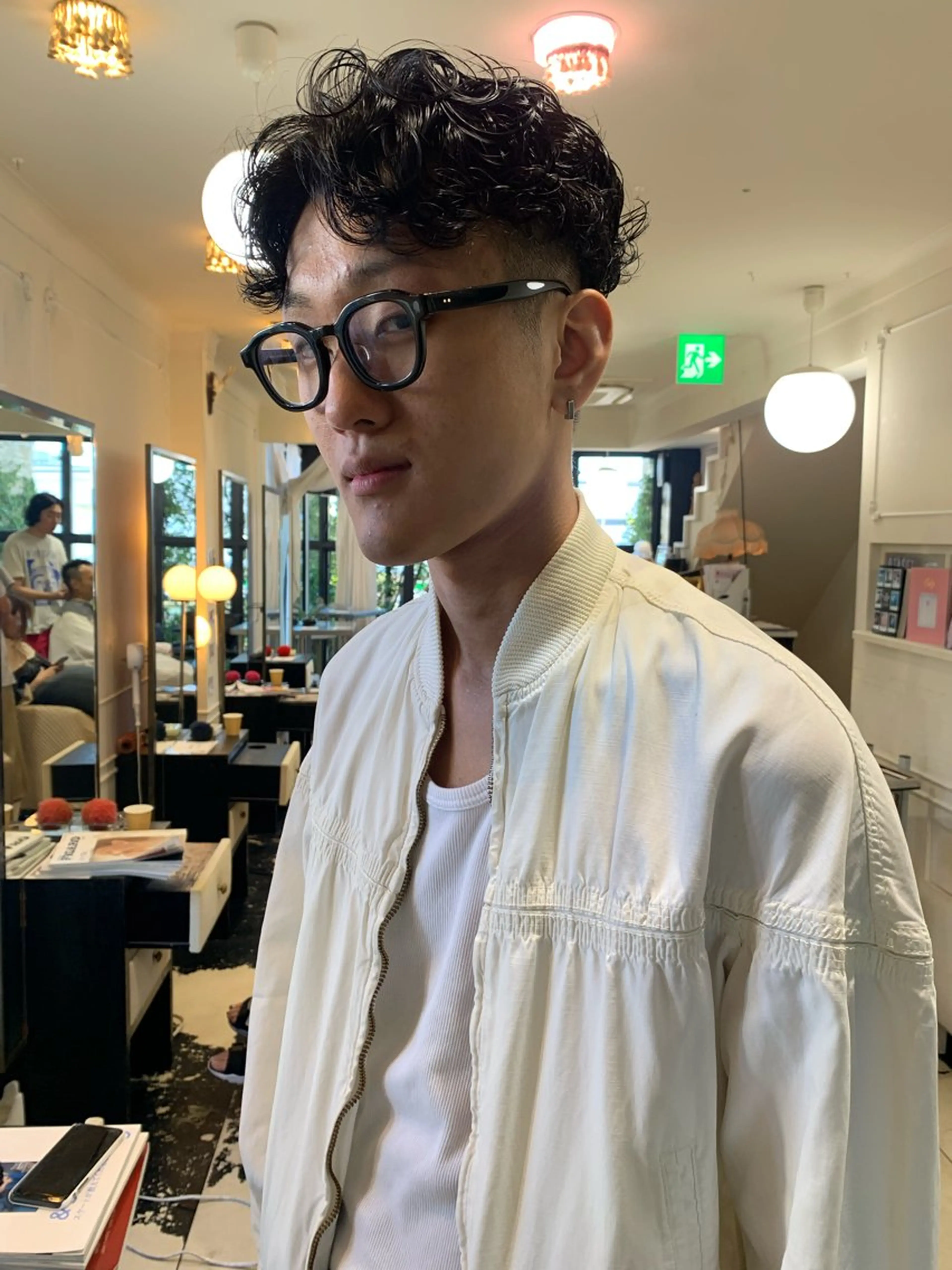 ショート パーマ メンズ パーマ 早川 豪のヘアスタイル
