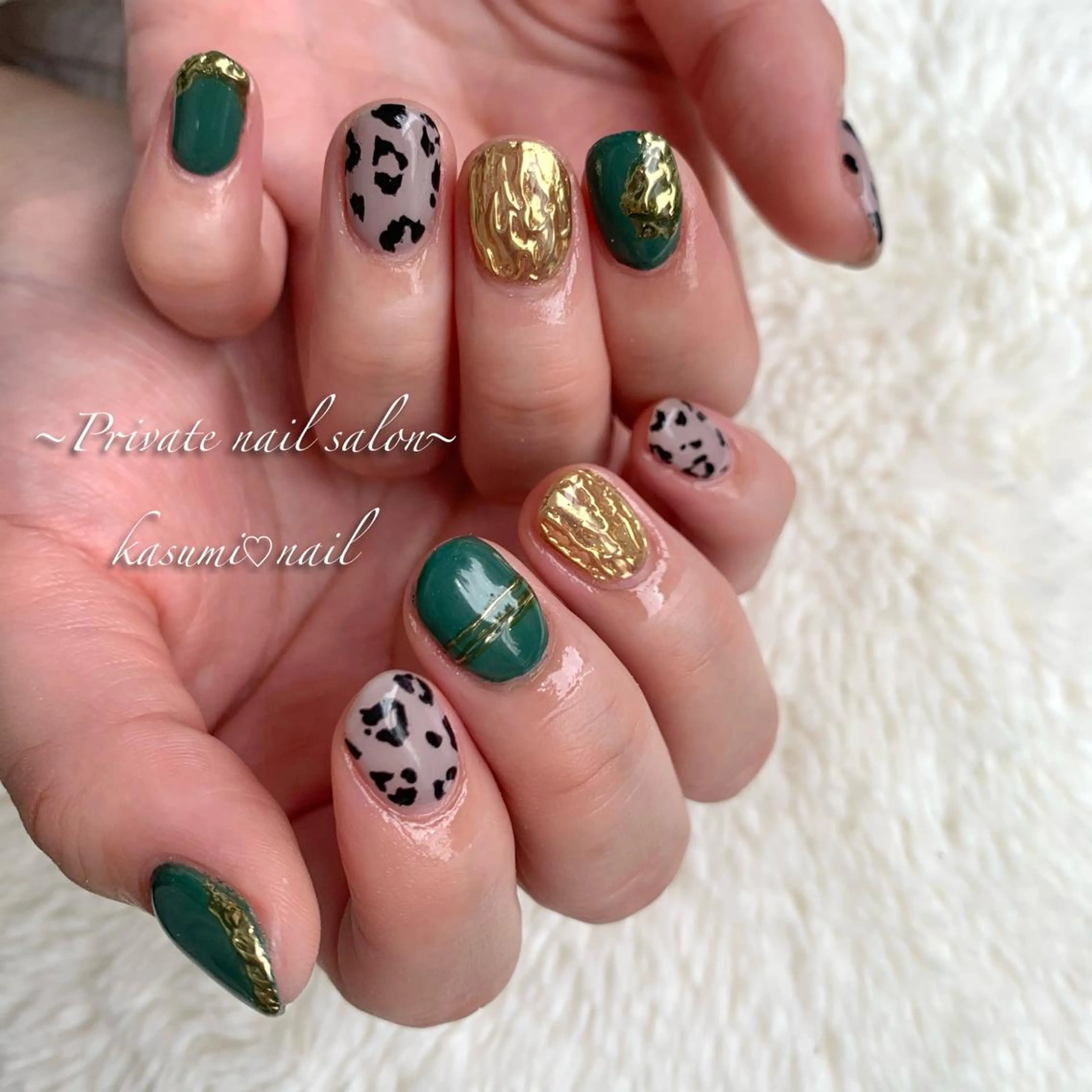 ネイル アートネイル ラメ(グリッター) マグネットネイル ミラーネイル 持ち込み KASUMI♡ Nailのネイルデザイン