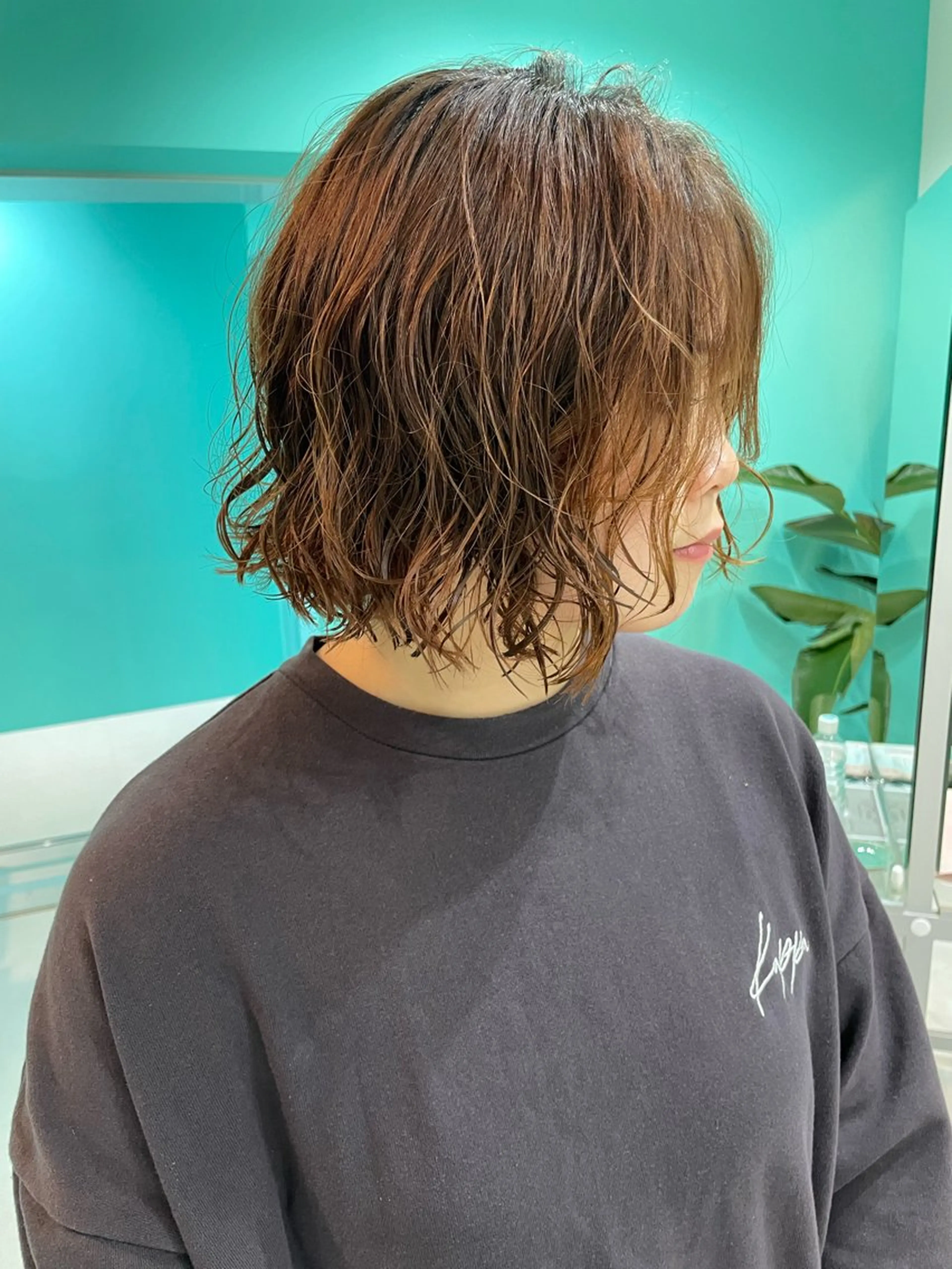 ショート パーマ カット パーマ トリートメント 💫ダブルカラー💫 池袋西口・泡渕✂️のヘアスタイル