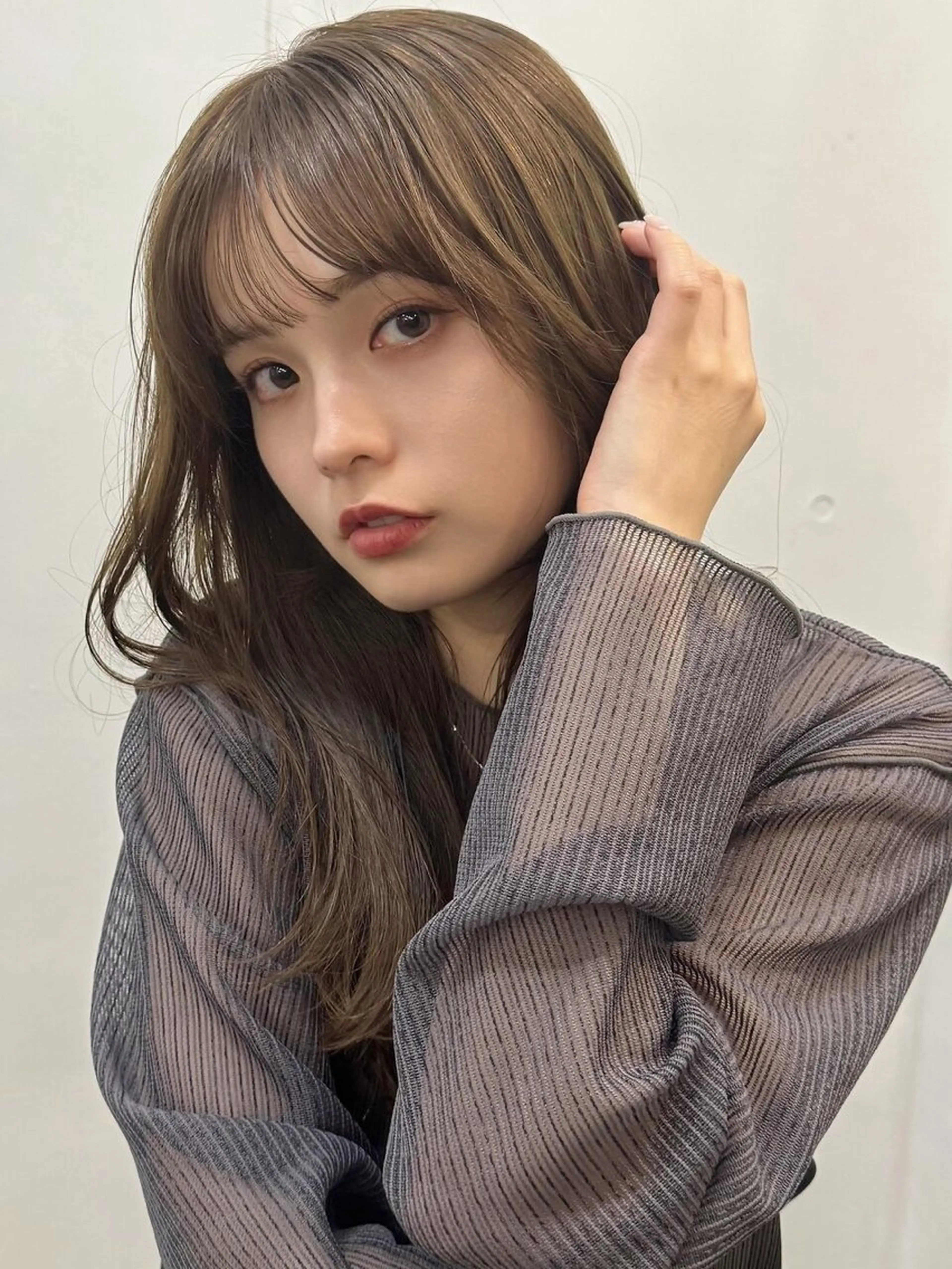ロング カット ヘアカラー new open Farbeのヘアスタイル