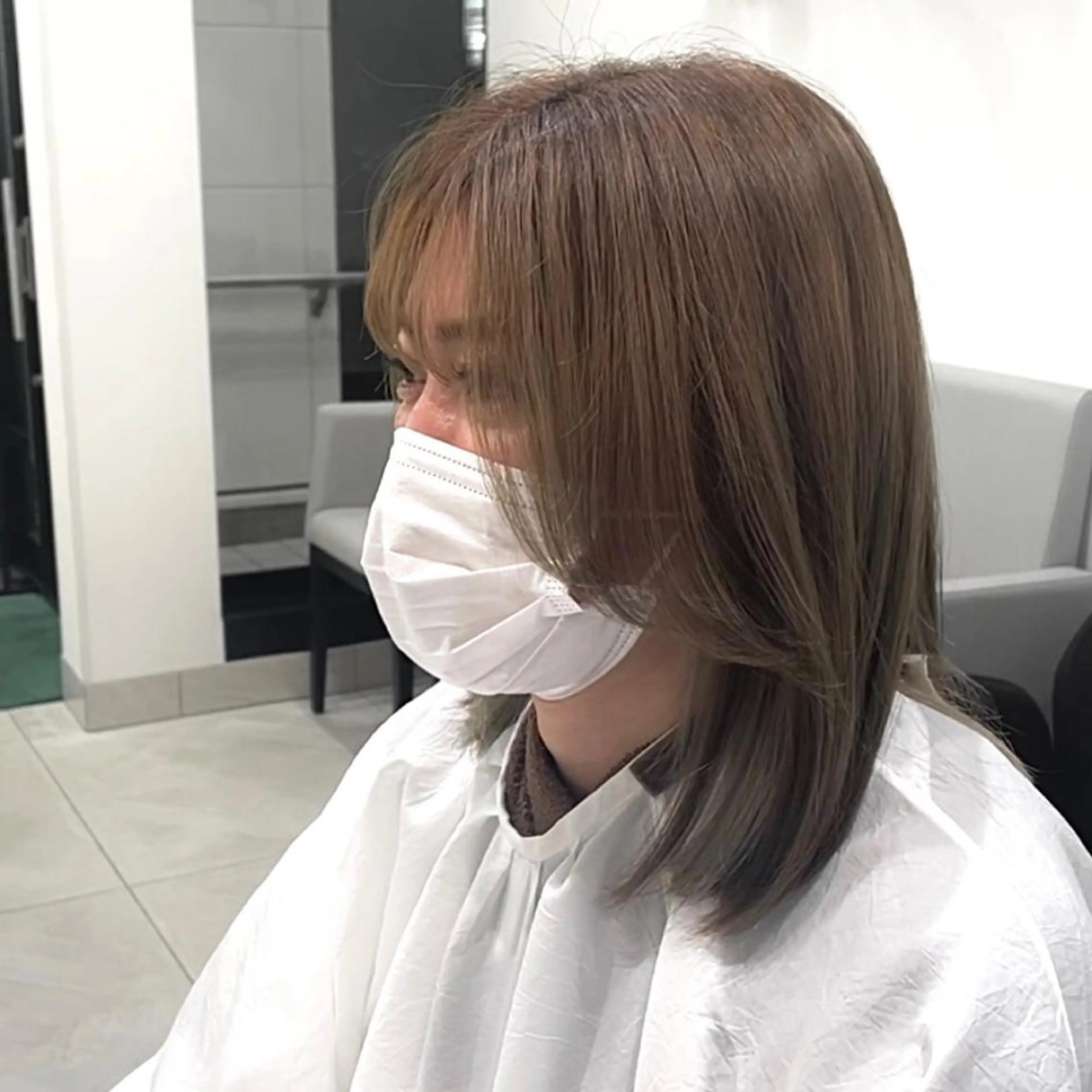 ミディアム キッズ パク・ボミン小野リエ 韓国ハーフ🦊のヘアスタイル