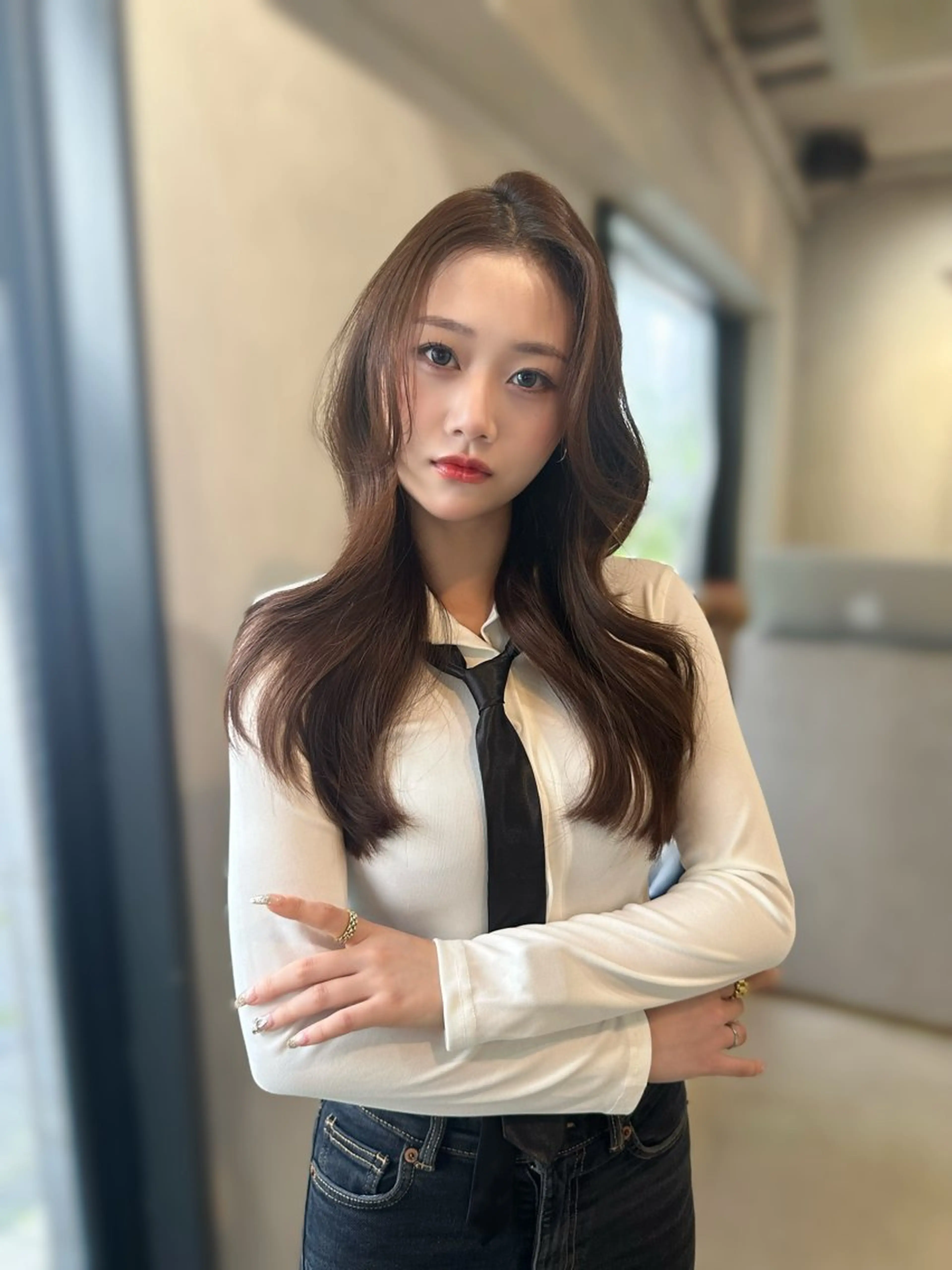 ロング カラー 上野/韓国hair 🤍MOEKA🤍のヘアスタイル