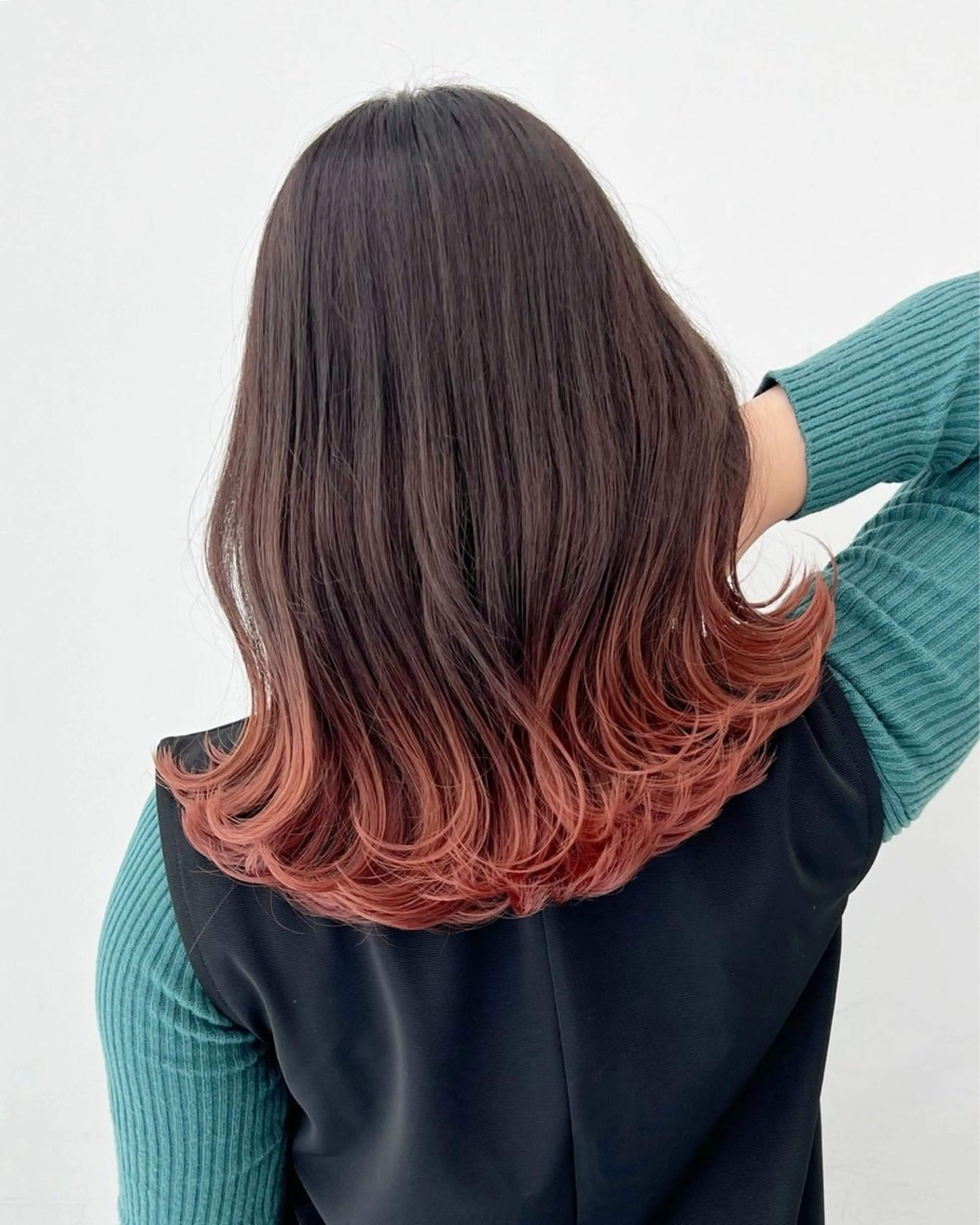 セミロング カラー パーマ amble luxe 髪質改善 💕のヘアスタイル