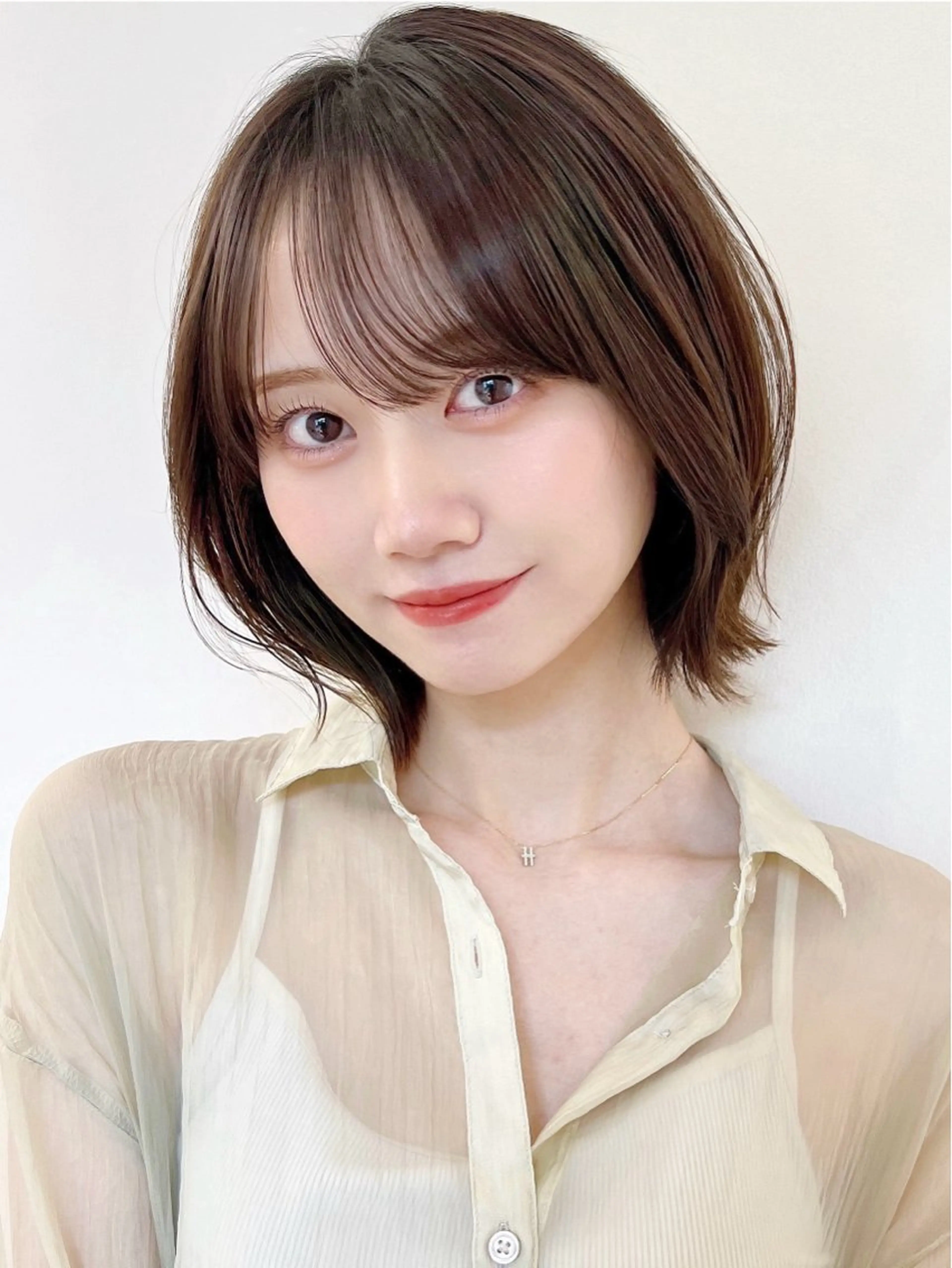 ショート カット ヘアカラー トリートメント 小顔ショート🌿 Say.石川葵のヘアスタイル