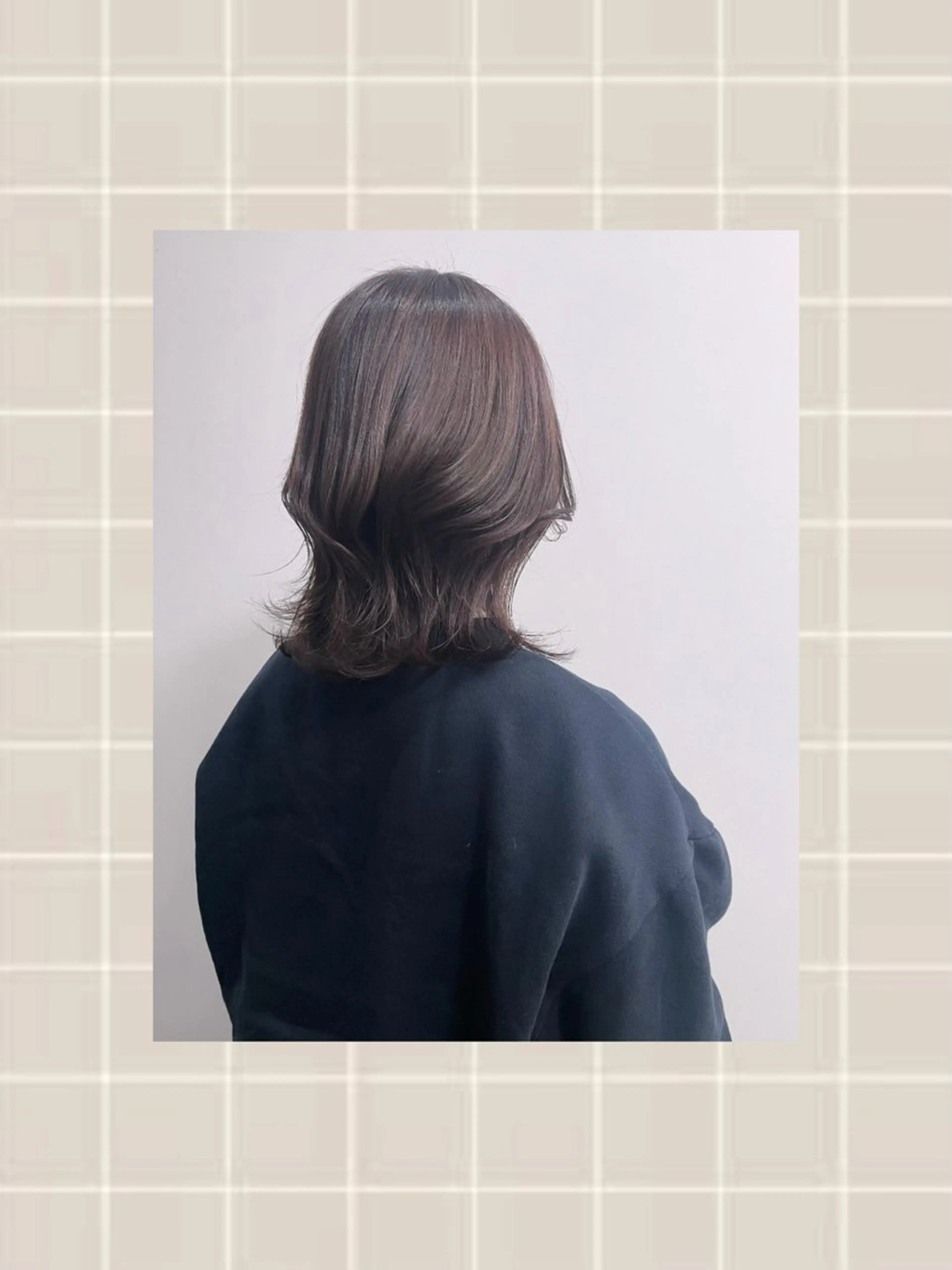 ミディアム カラー ヘアカラー 聖花/暖色カラー /縮毛矯正/透明感のヘアスタイル