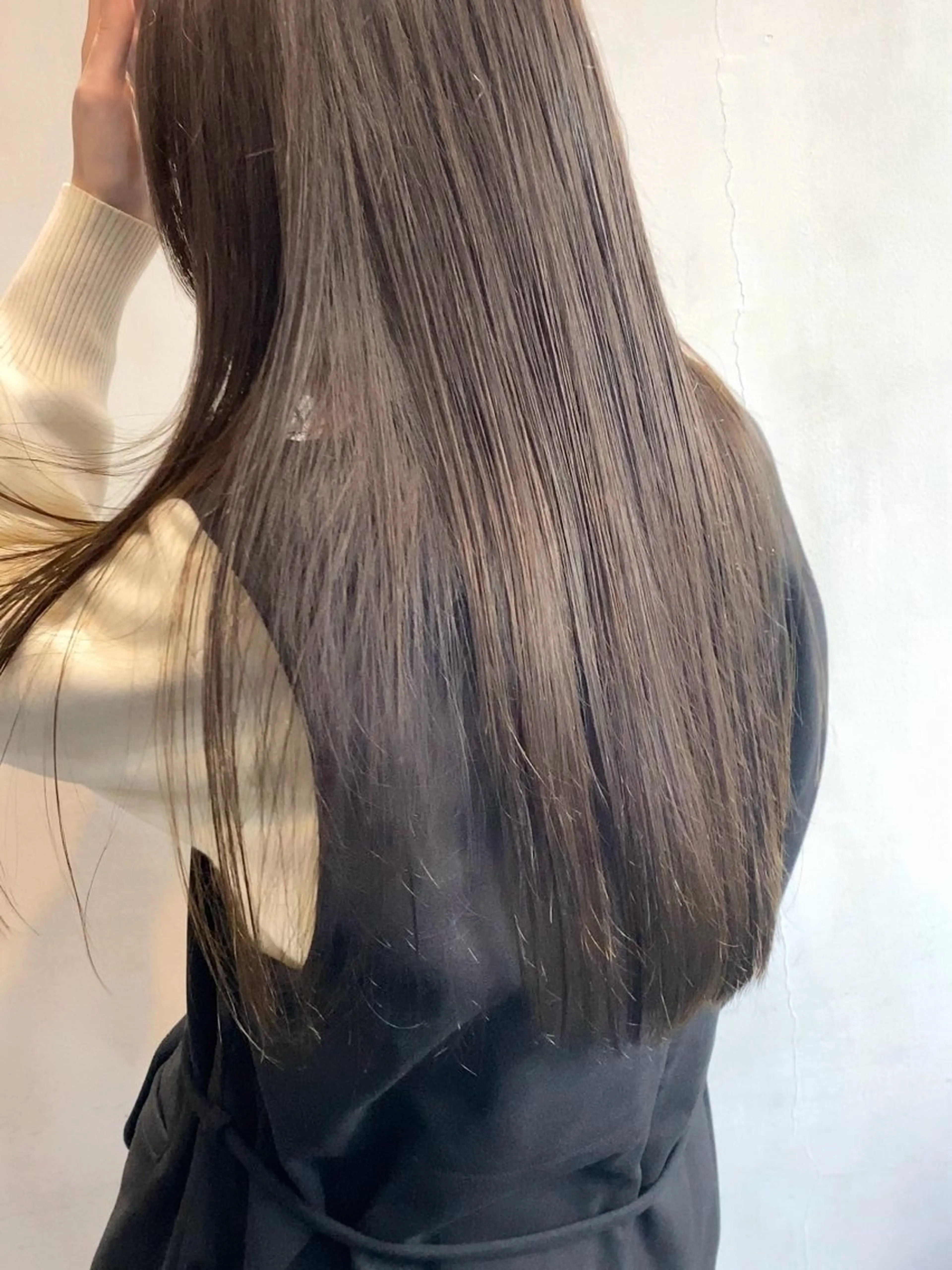 ロング カラー カット ヘアカラー トリートメント くすみカラー♡ Yuukaのヘアスタイル