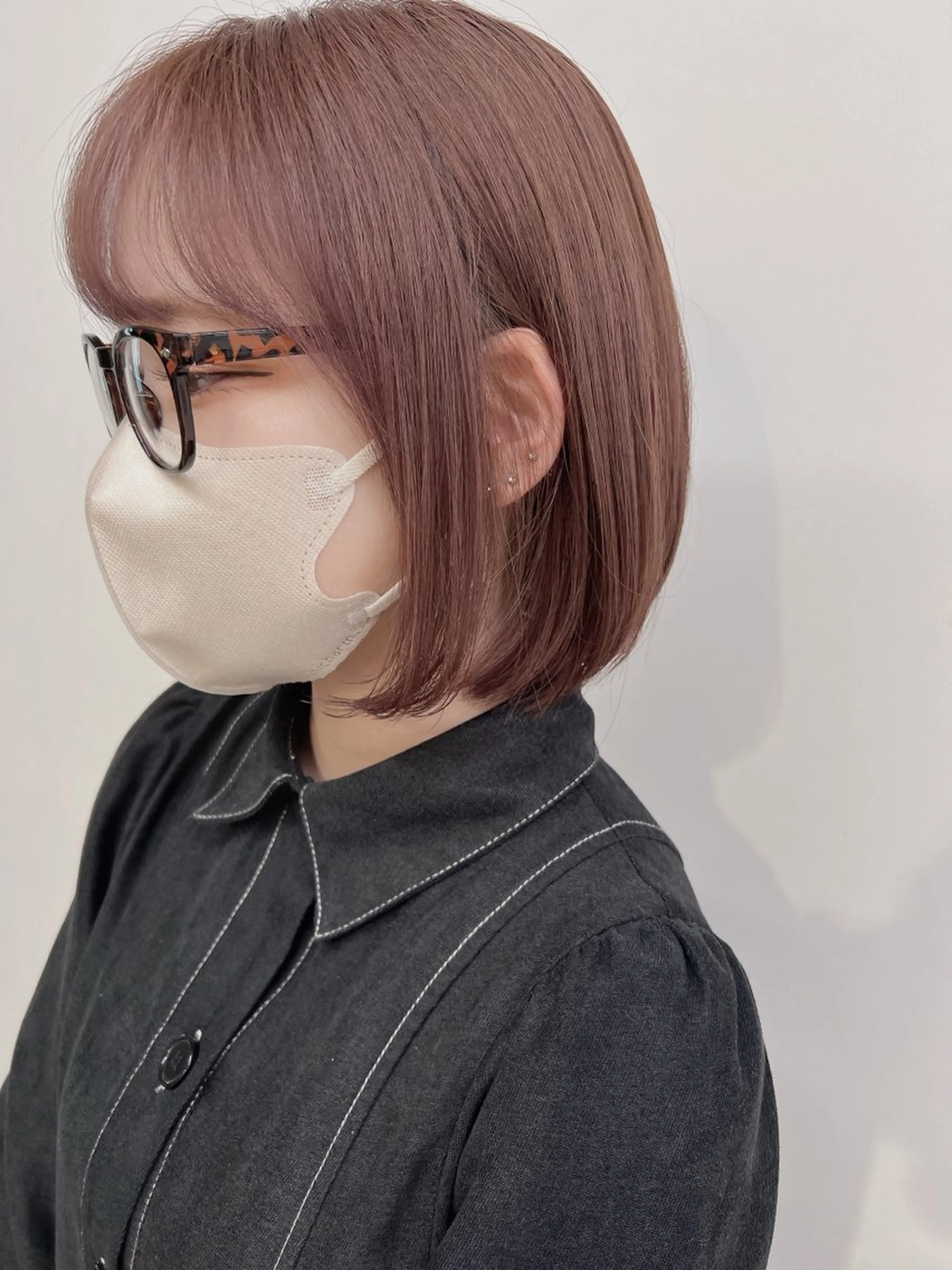 ミディアム カラー ヘアカラー トリートメント ヘッドスパ 🥞ベージュ系カラー 【すずきりほ】🥞のヘアスタイル