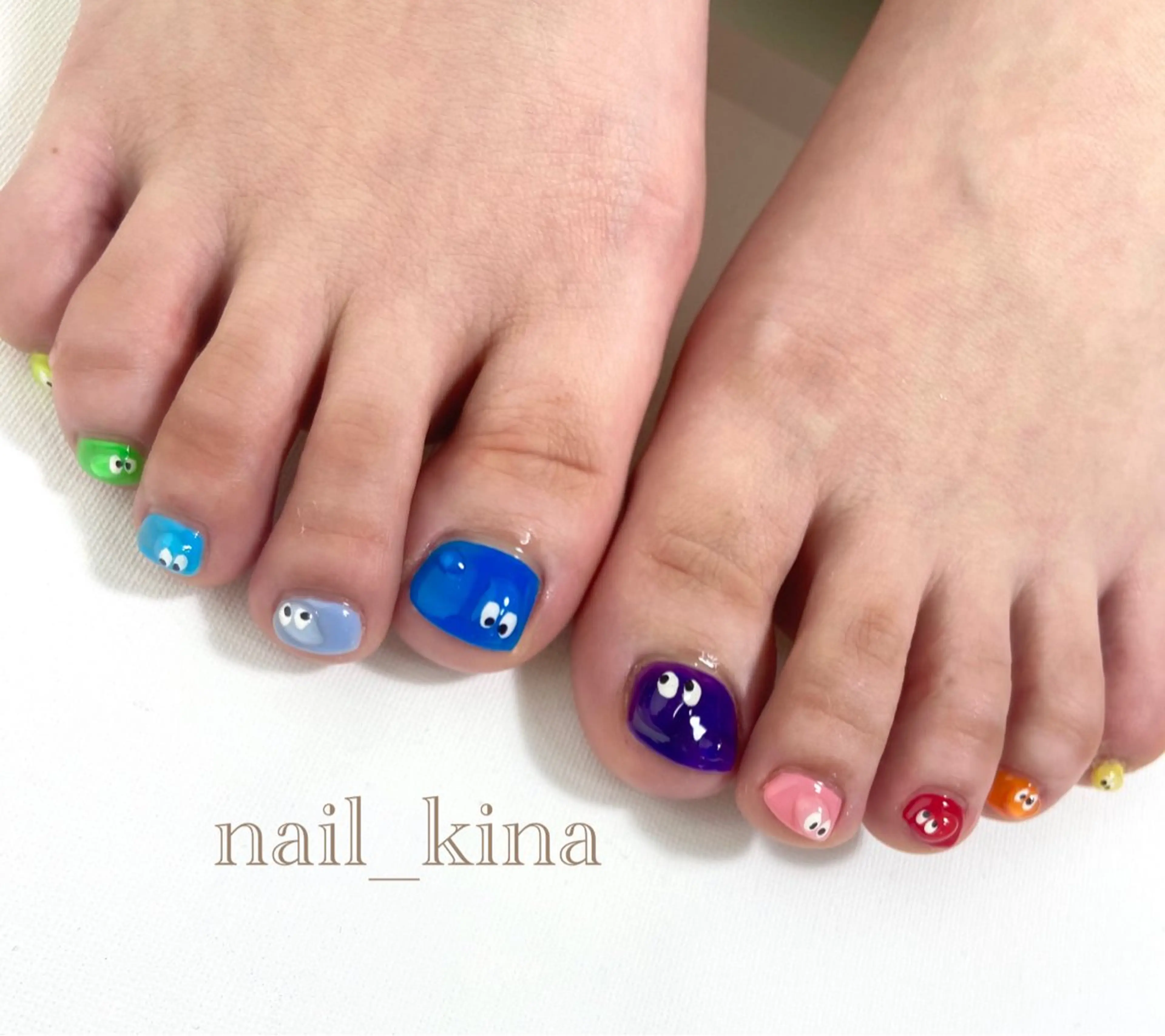 ネイル フットネイル 持ち込み フットネイル nail_ kinaのネイルデザイン