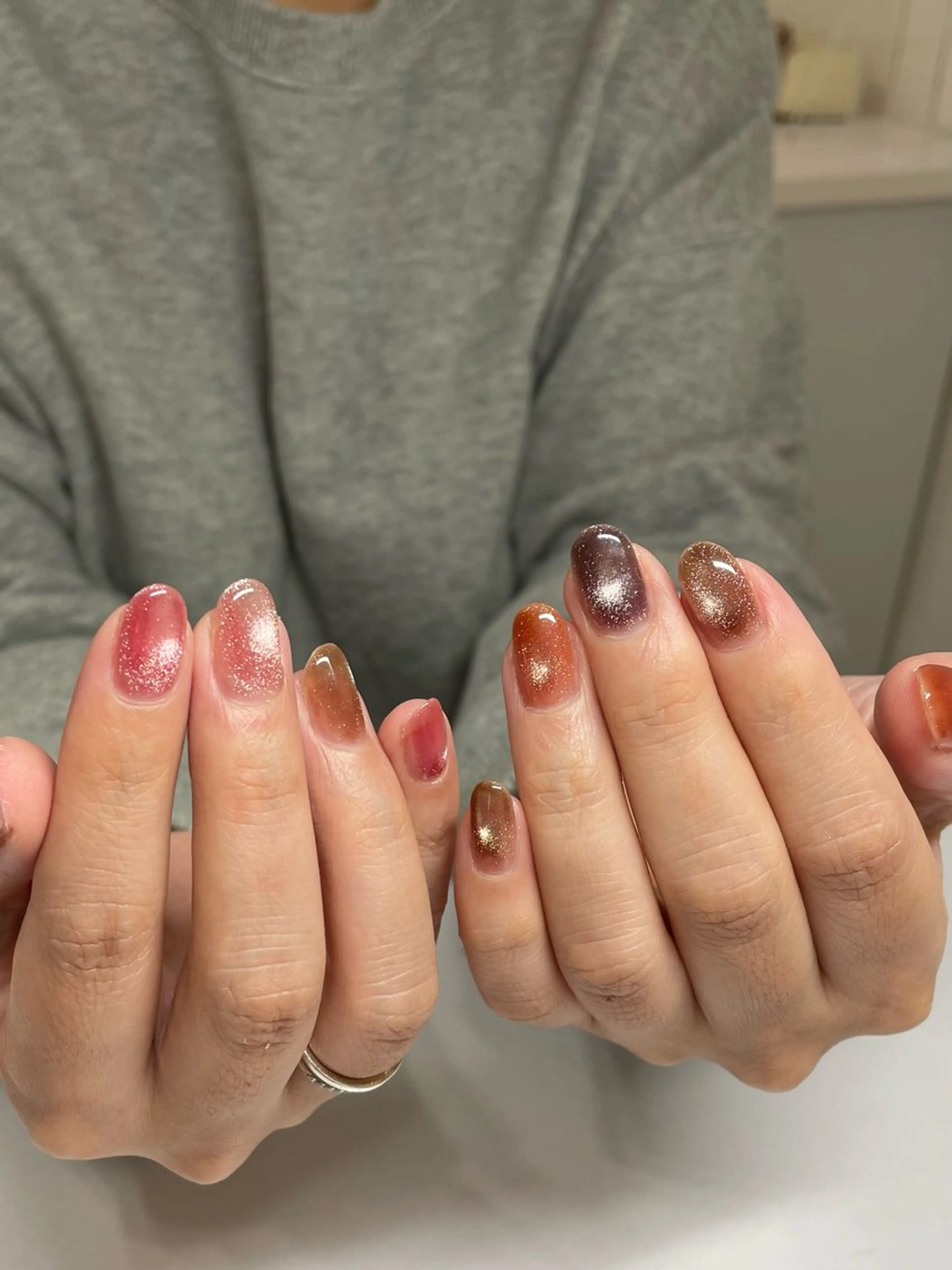 ネイル アートネイル マグネットネイル nailroom lilasのネイルデザイン