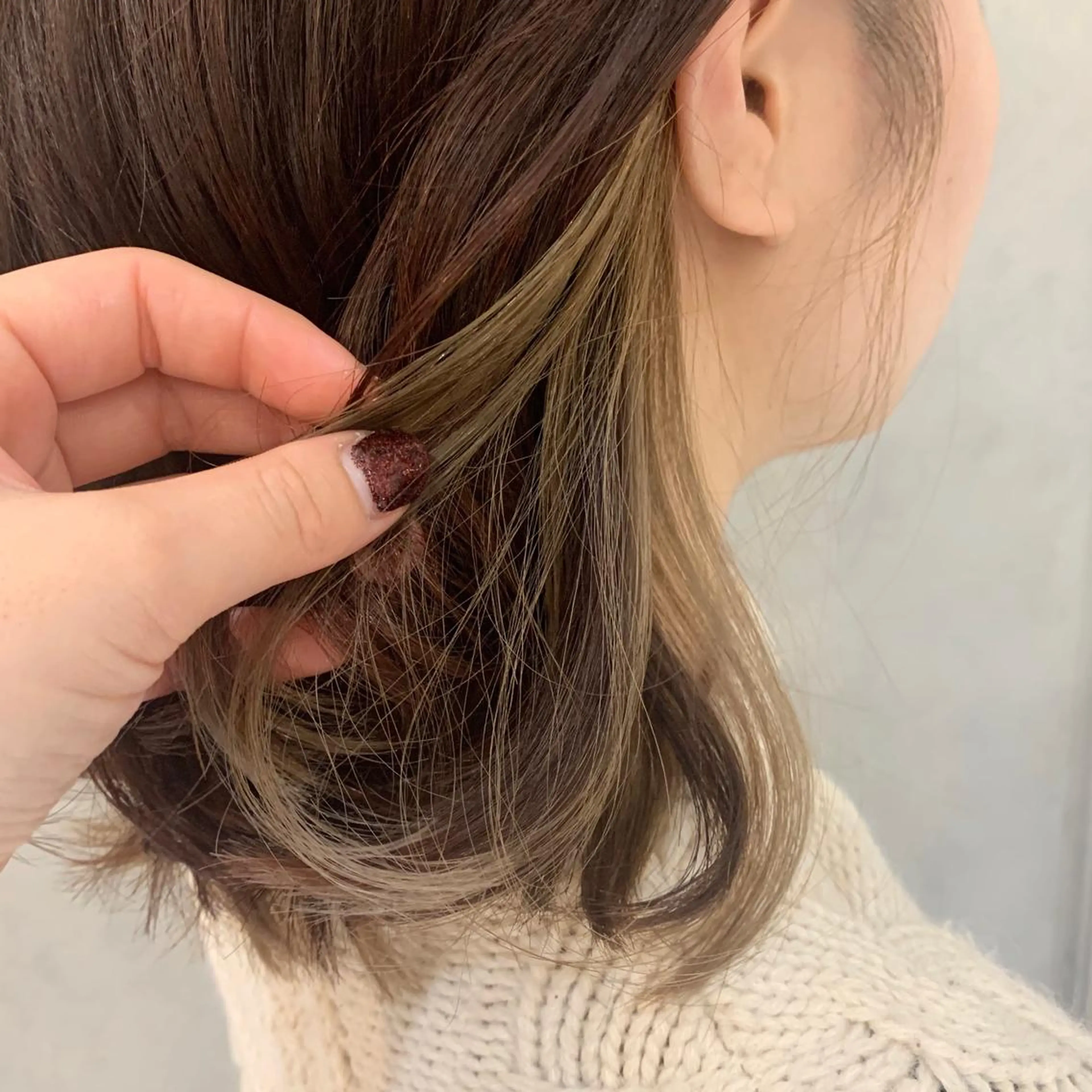 ミディアム カラー ヘアカラー トリートメント ︎︎☺︎ yuri ︎︎☺︎のヘアスタイル