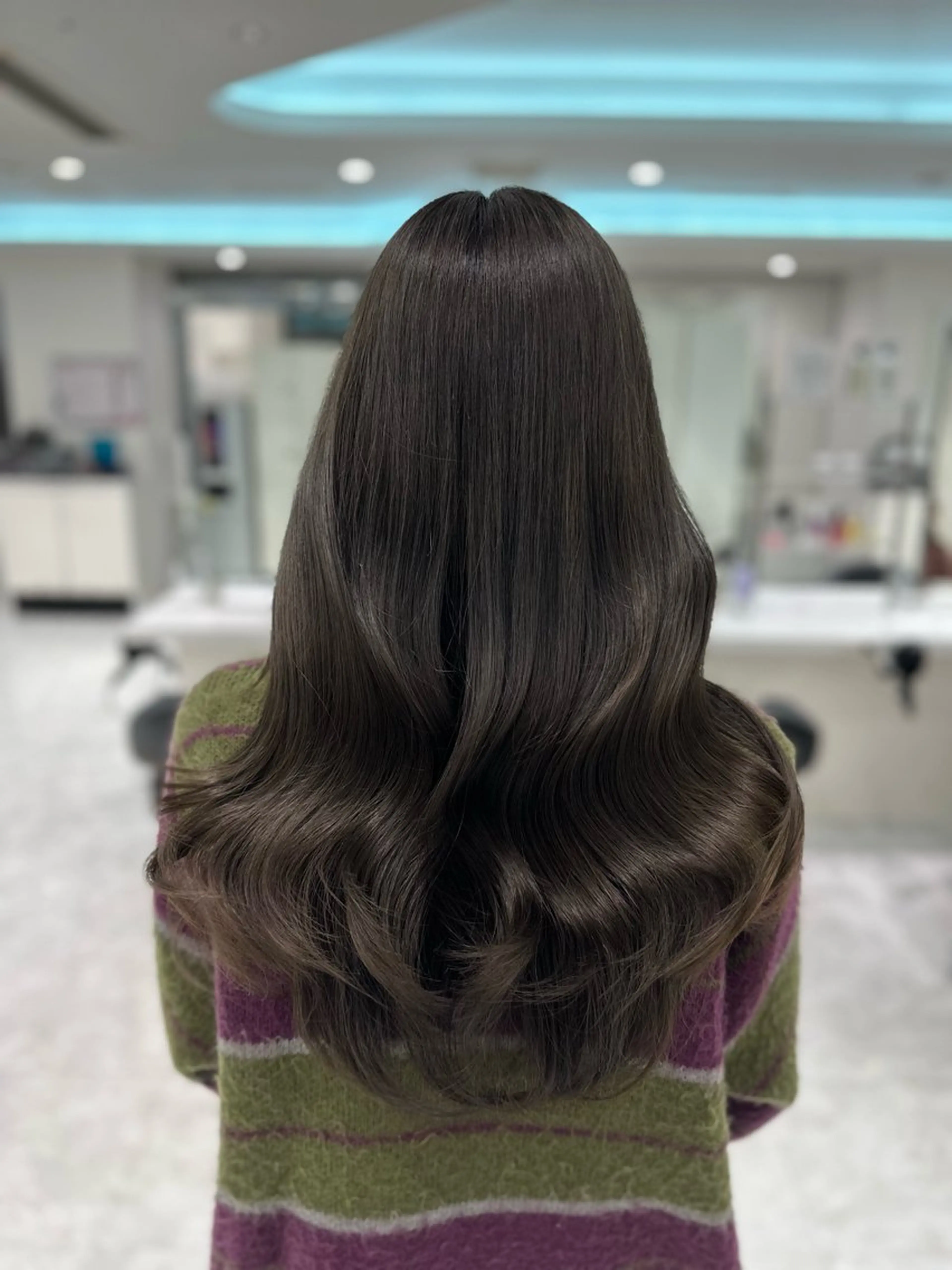 ロング カラー カット ヘアカラー トリートメント ヘッドスパ ヘアセット ♡上品韓国髪♡ブラ ウン/SAYATOのヘアスタイル