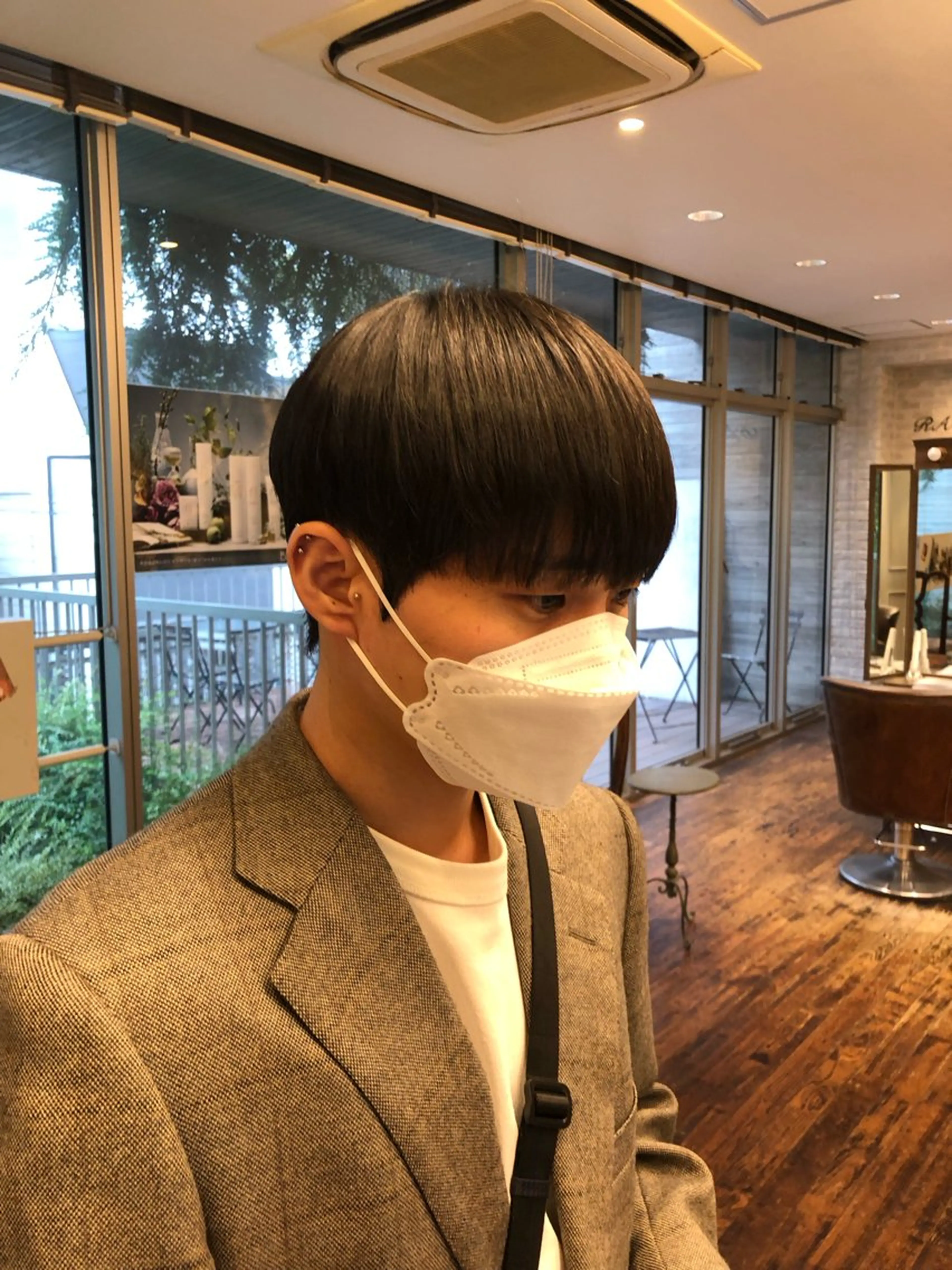 パーマ メンズ パーマ 韓国メンズヘア シンユウのヘアスタイル