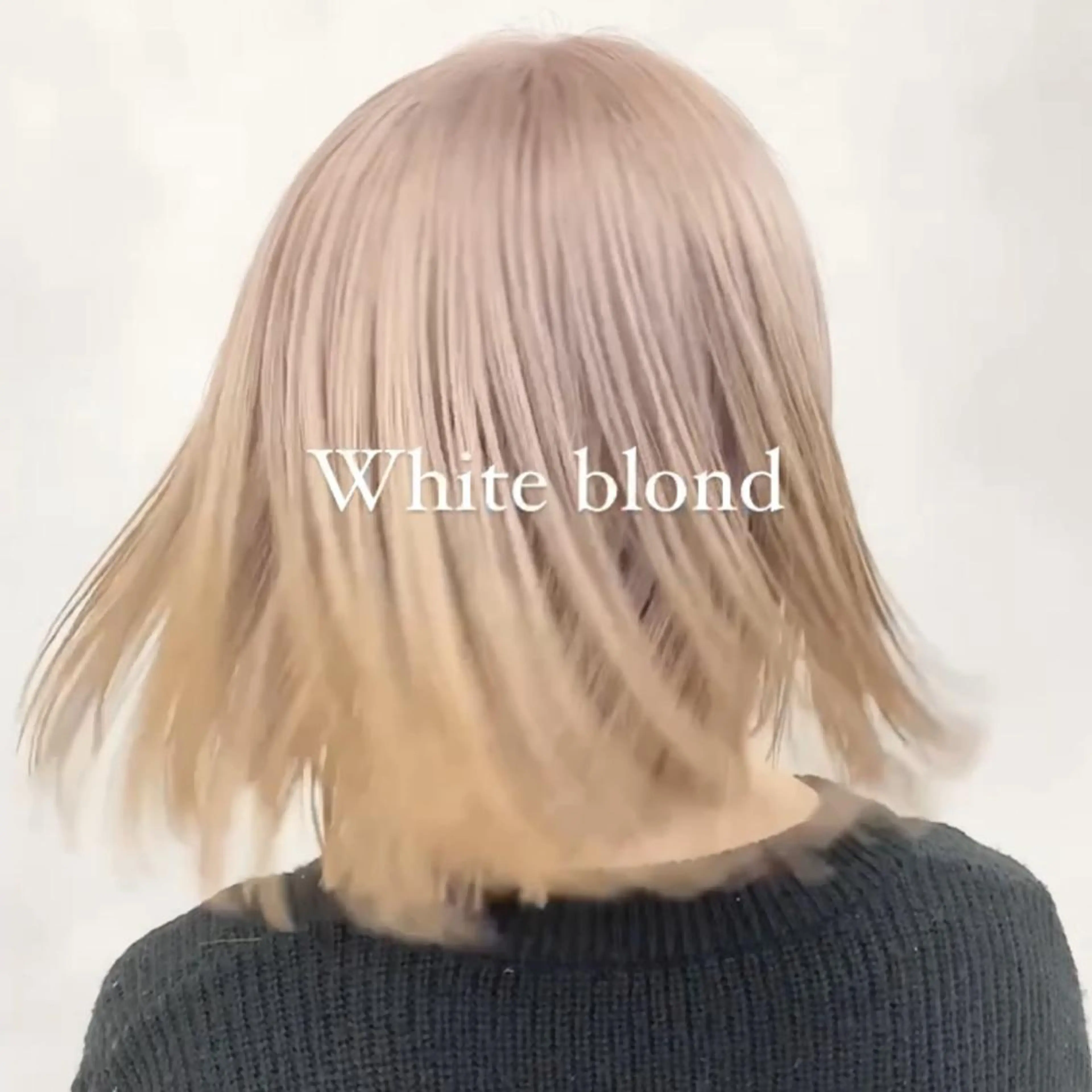 ミディアム カラー カット ヘアカラー トリートメント ハイトーン特化サロン 代表　中谷蓮のヘアスタイル