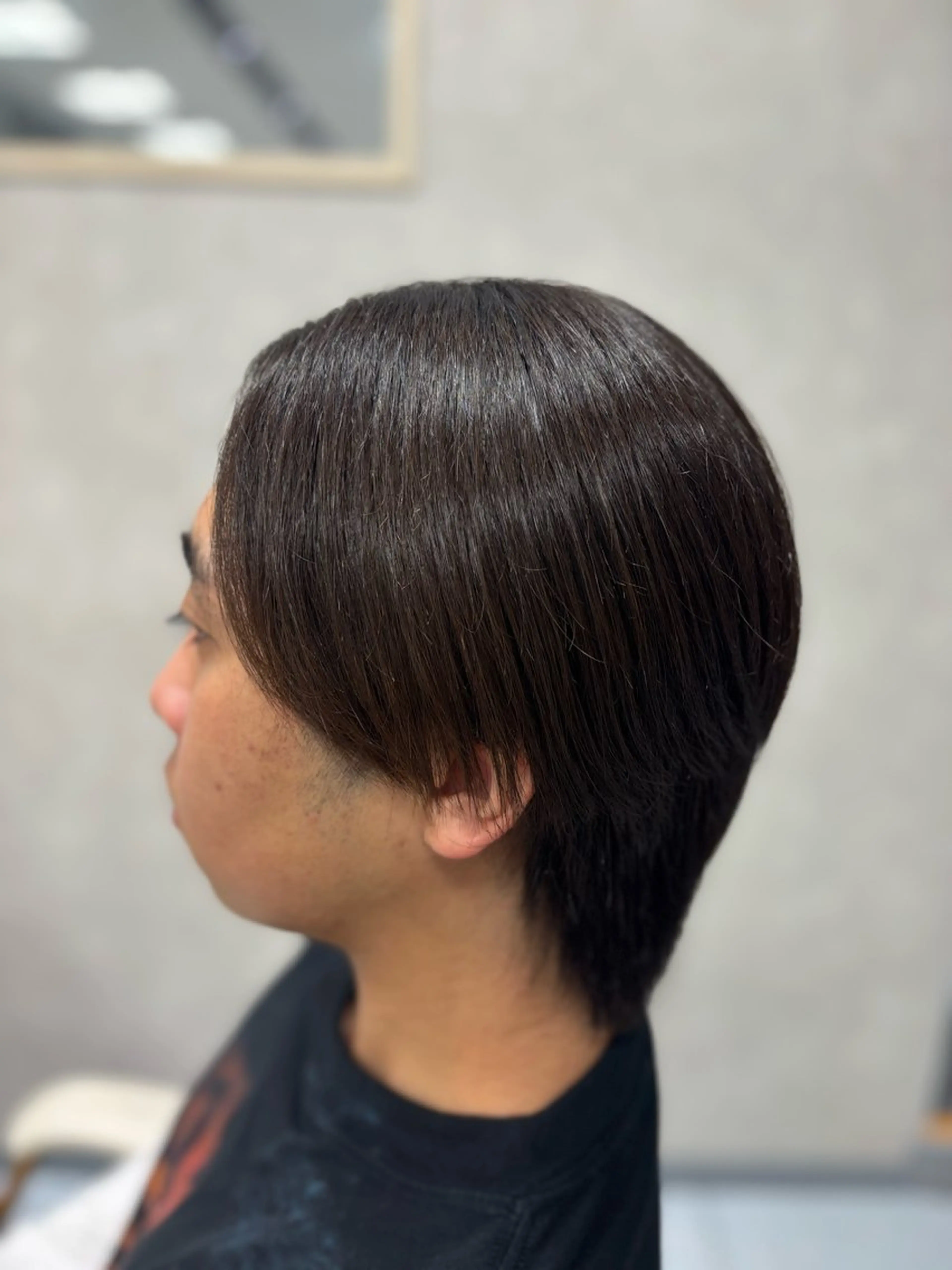 ショート パーマ メンズ カット 縮毛矯正 メンズ特化韓国風 パーマスタイル/りんのヘアスタイル