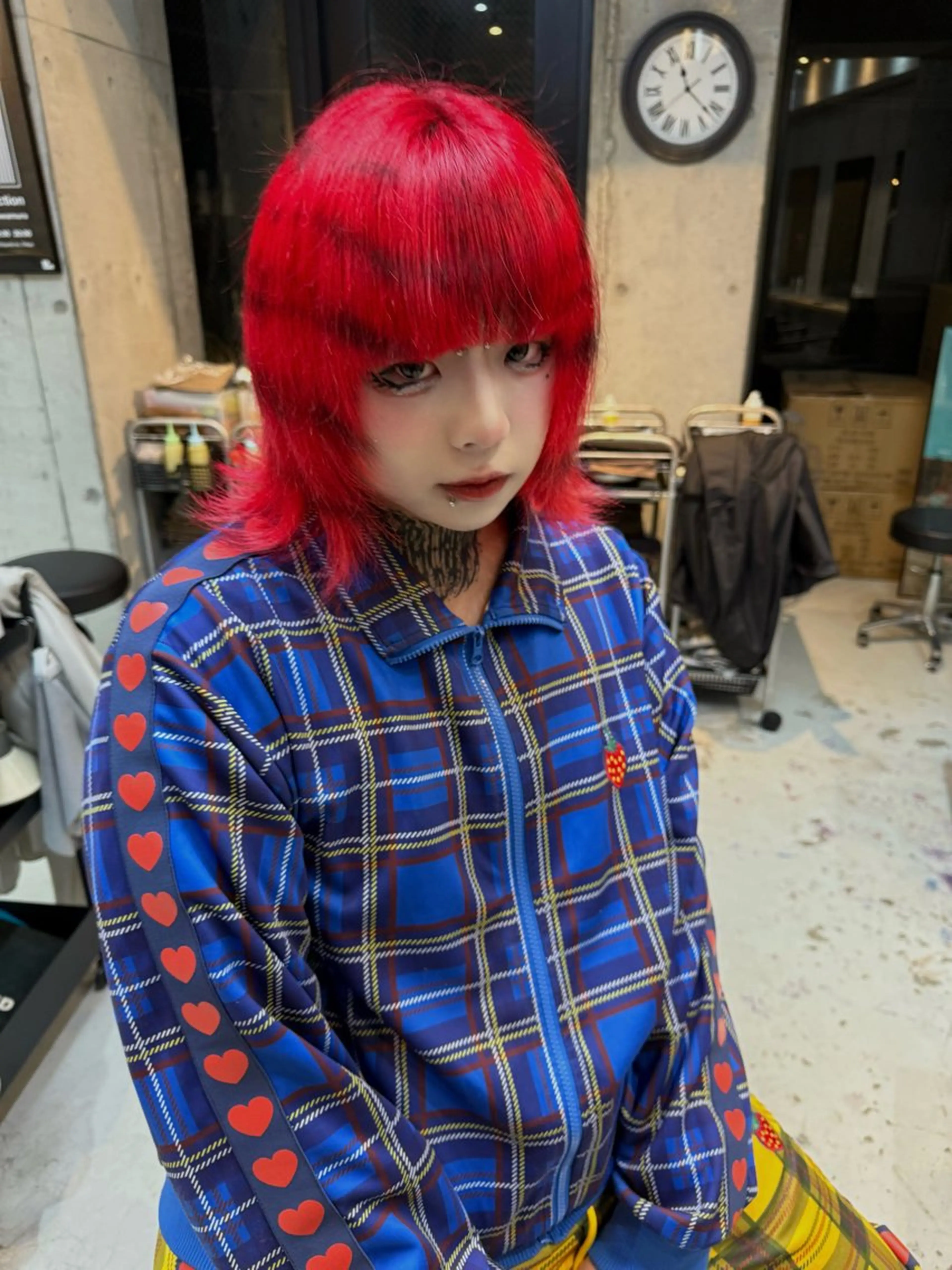 ミディアム カラー ヘアカラー 河坂 昌恵のヘアスタイル