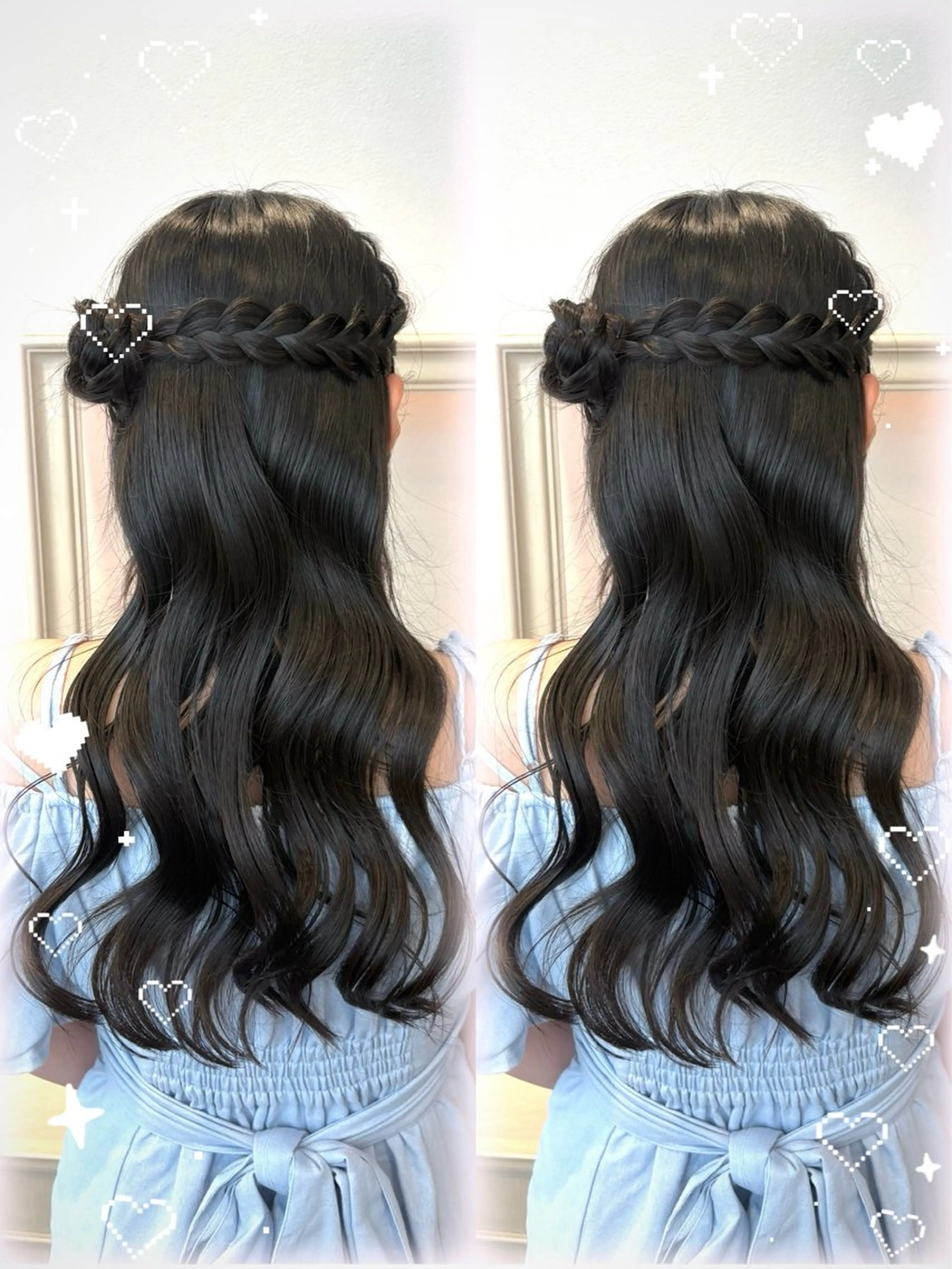 ロング ヘアアレンジ ヘアセット 縮毛矯正/お呼ばれ ヘア/ヘアメ｜あまにのヘアスタイル