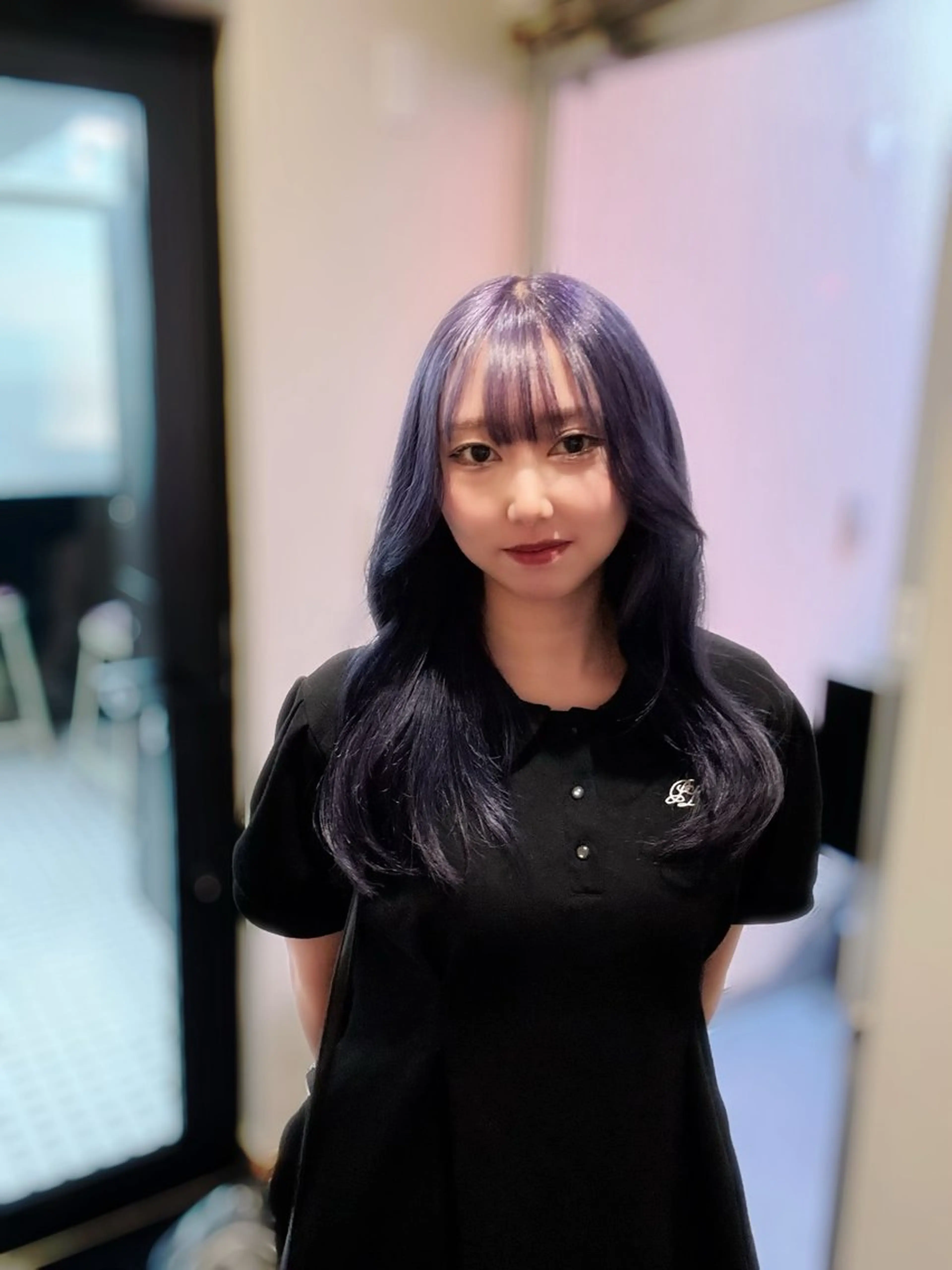 ロング カラー ヘアカラー トリートメント 韓国ヘア暗髪 ダブルカラーメンズ可のヘアスタイル